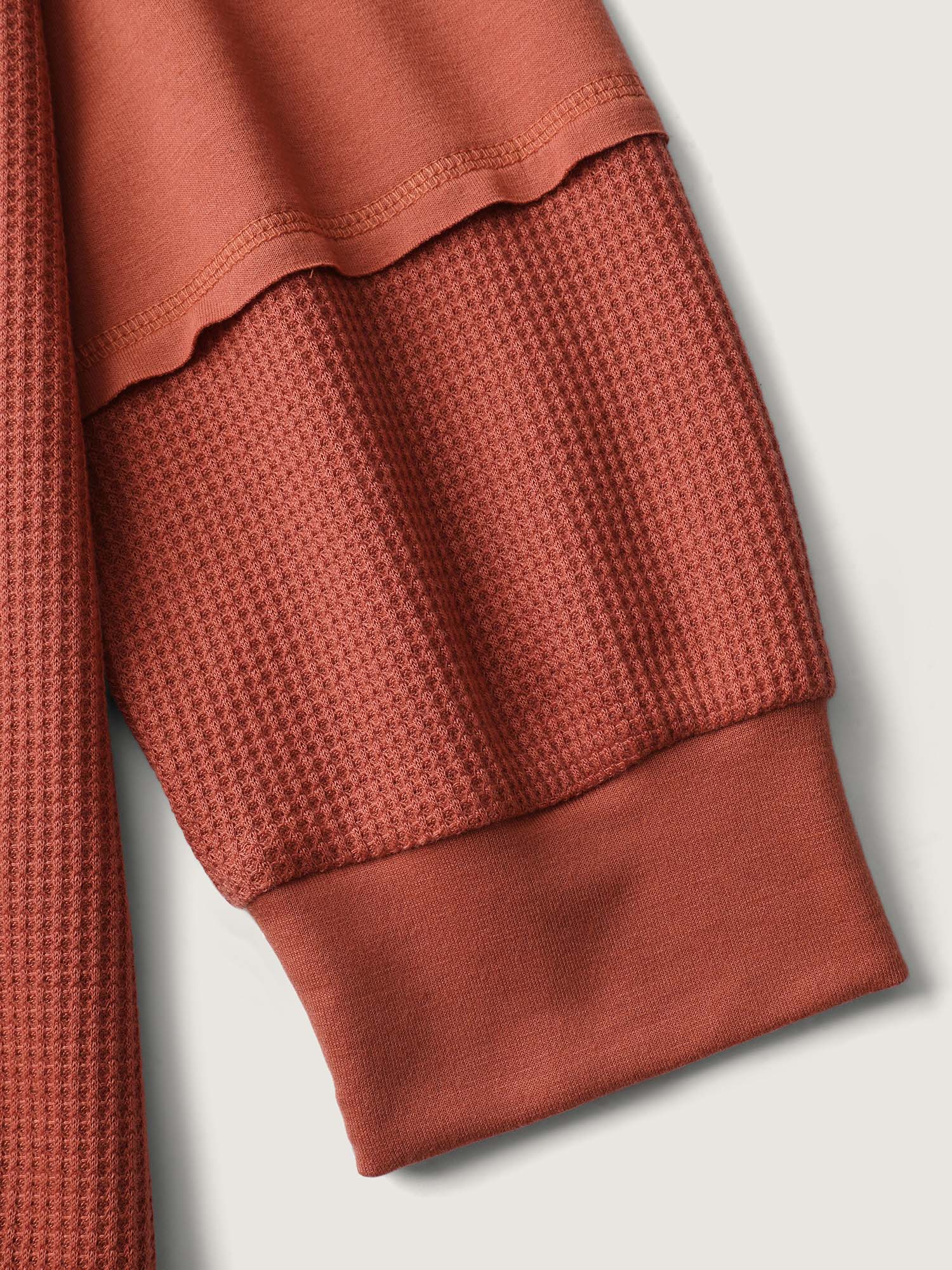 Textured Relaxed-Fit Spliced Sweatshirt - Image 6