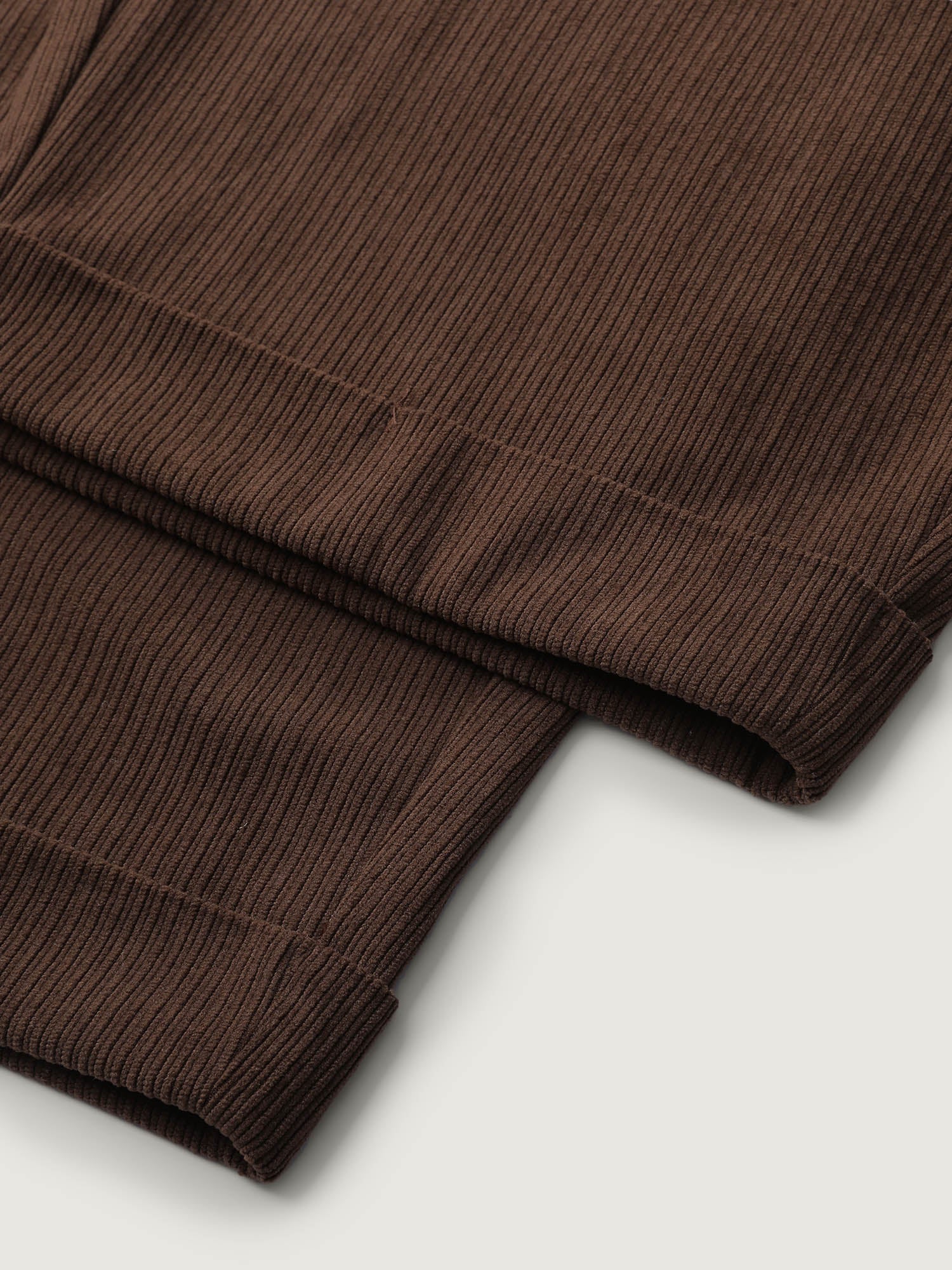 Textured Rolled Cuffs Straight Leg Pants - Image 6