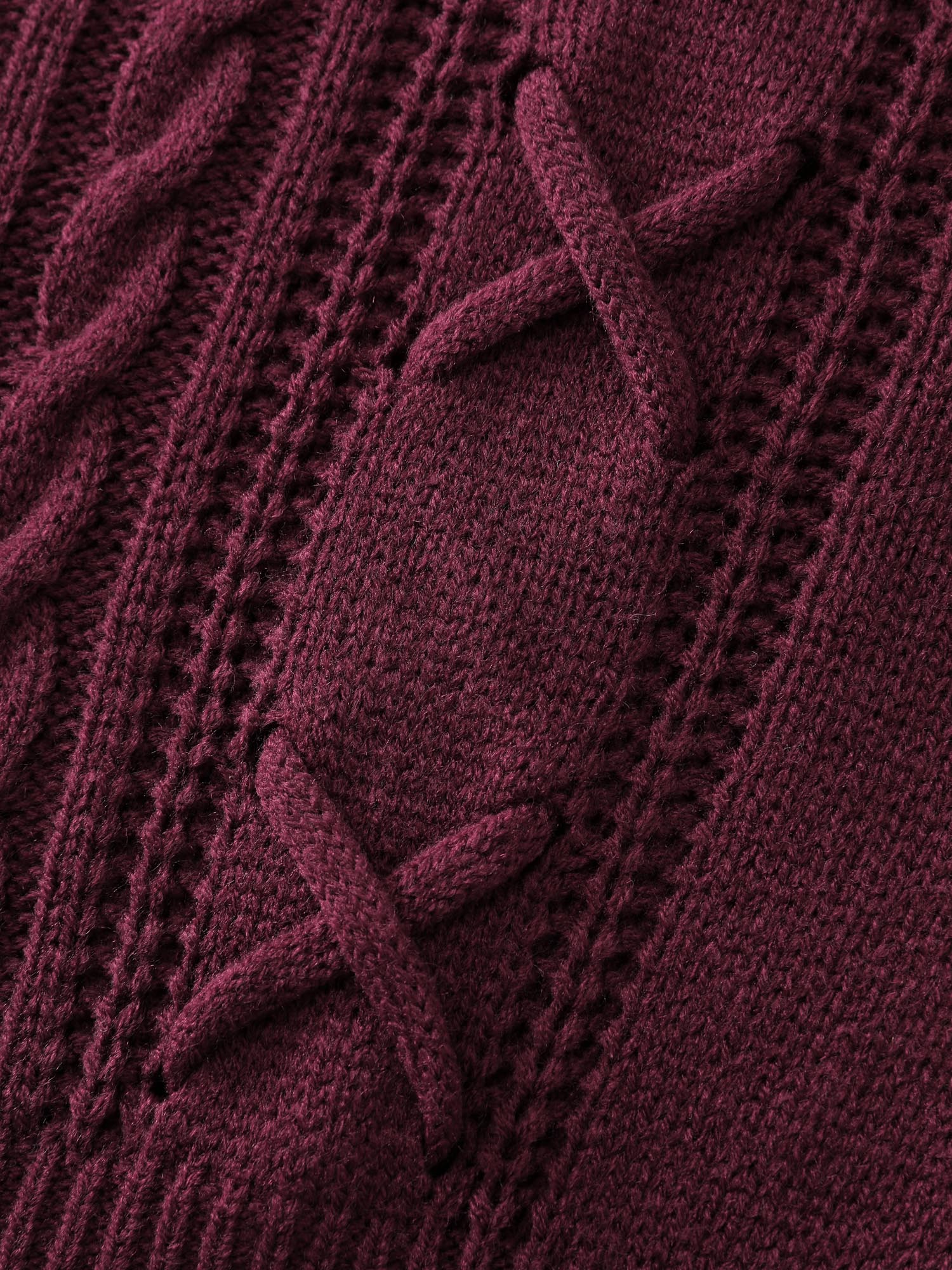 Textured Ruffled Lantern Sleeve Pullover - Image 5
