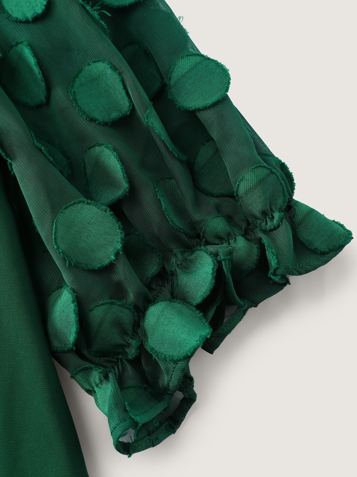 Textured Sleeve Notched Collar Blouse - Image 6