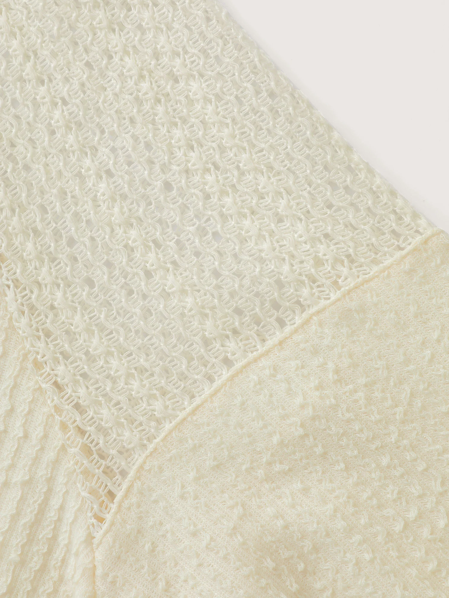 Textured Spliced Button Detail Hoodie - Image 7