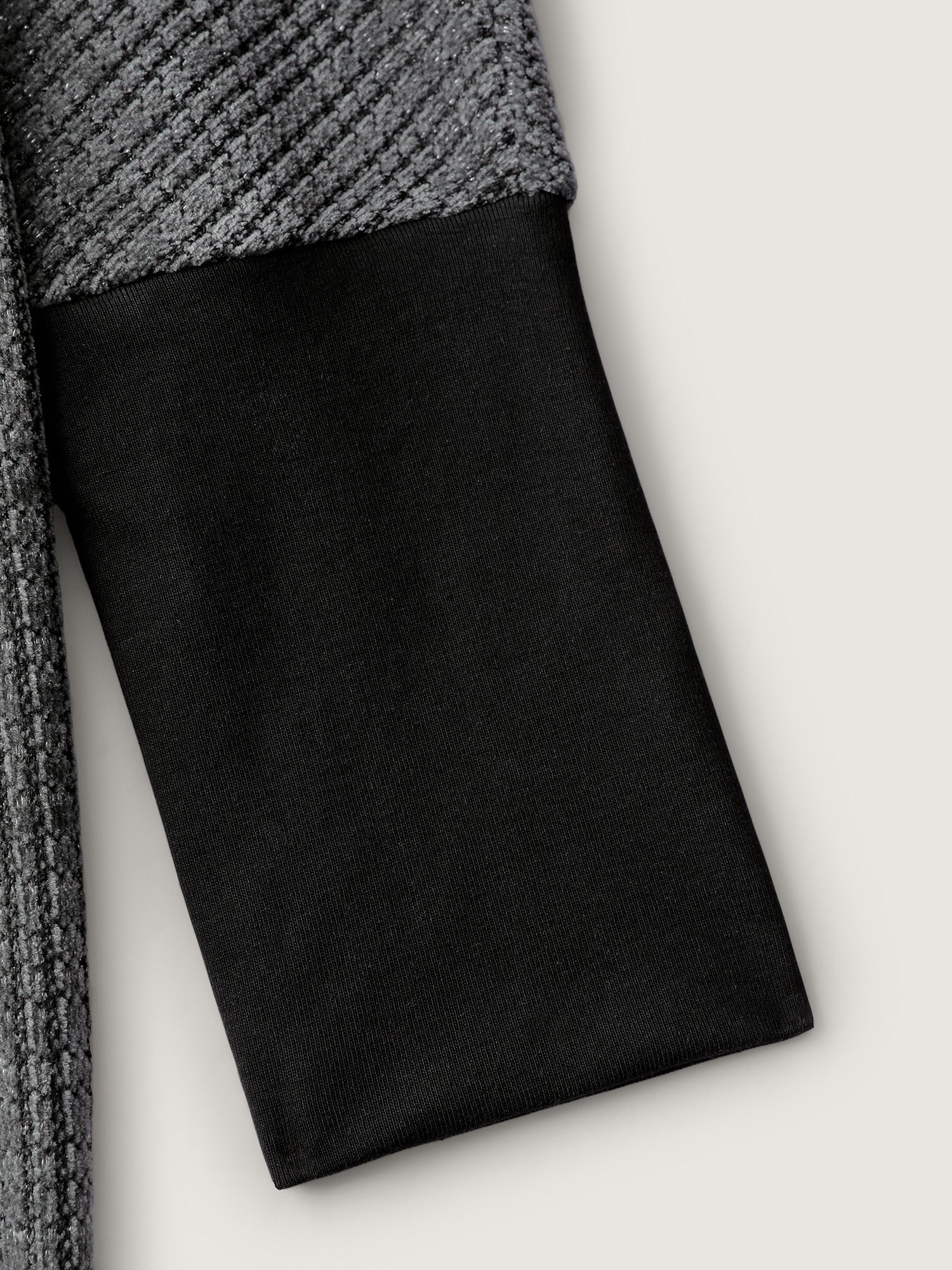 Textured Split Hem Hooded Jacket - Image 7