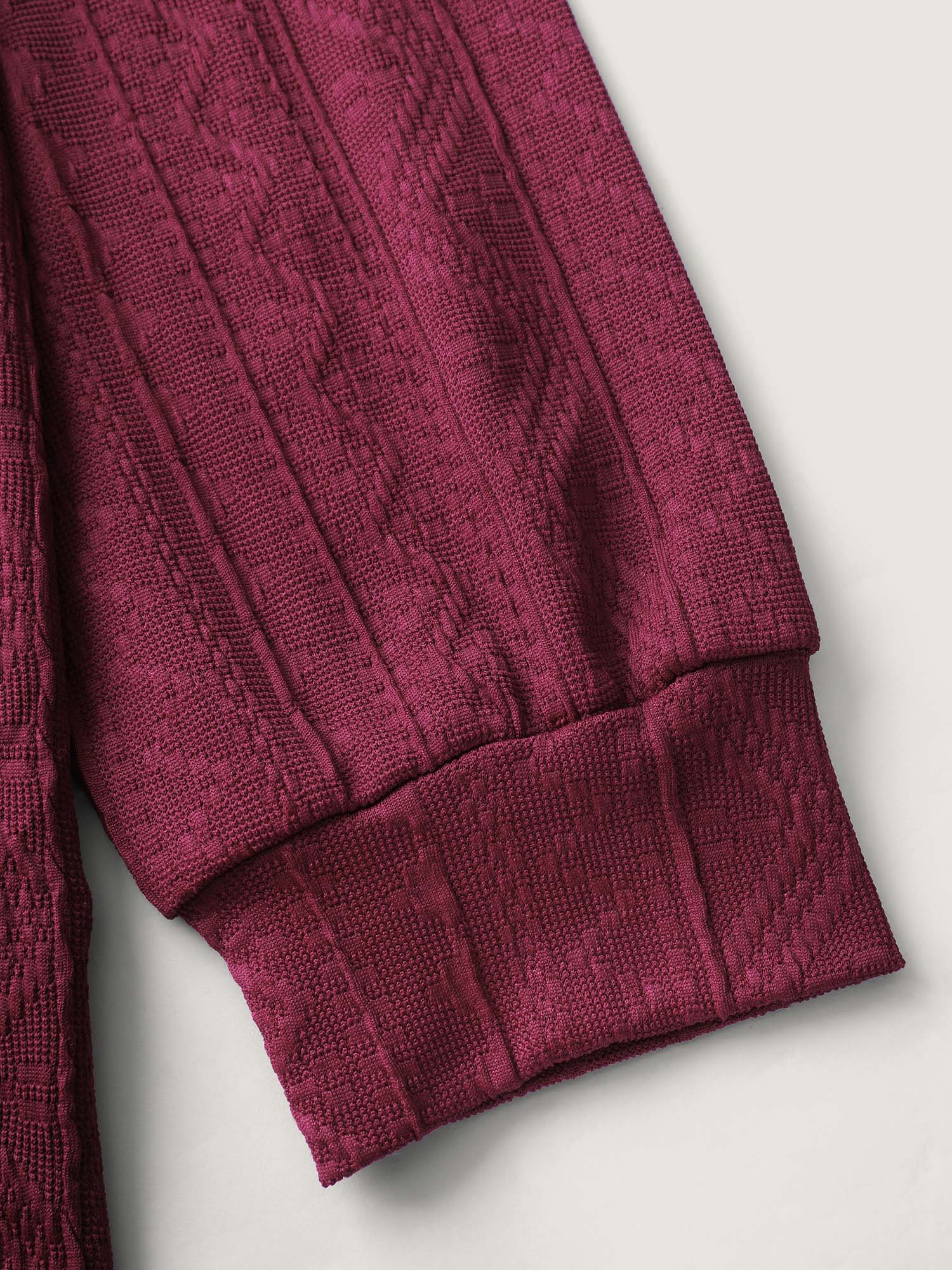 Textured Stretchy Buttons T-Shirt - Image 7