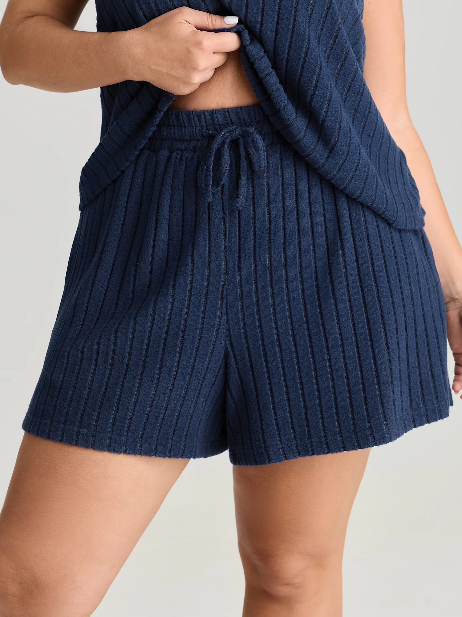 Textured Stretchy Co-Ord Lounge Set - Image 2