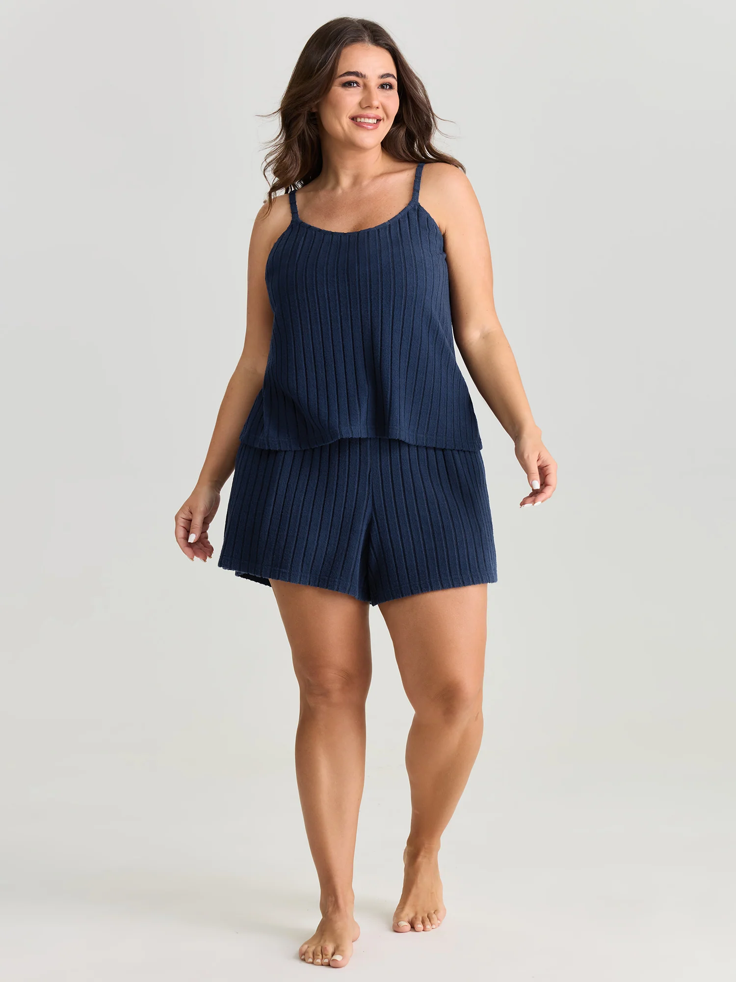 Textured Stretchy Co-Ord Lounge Set - Image 3