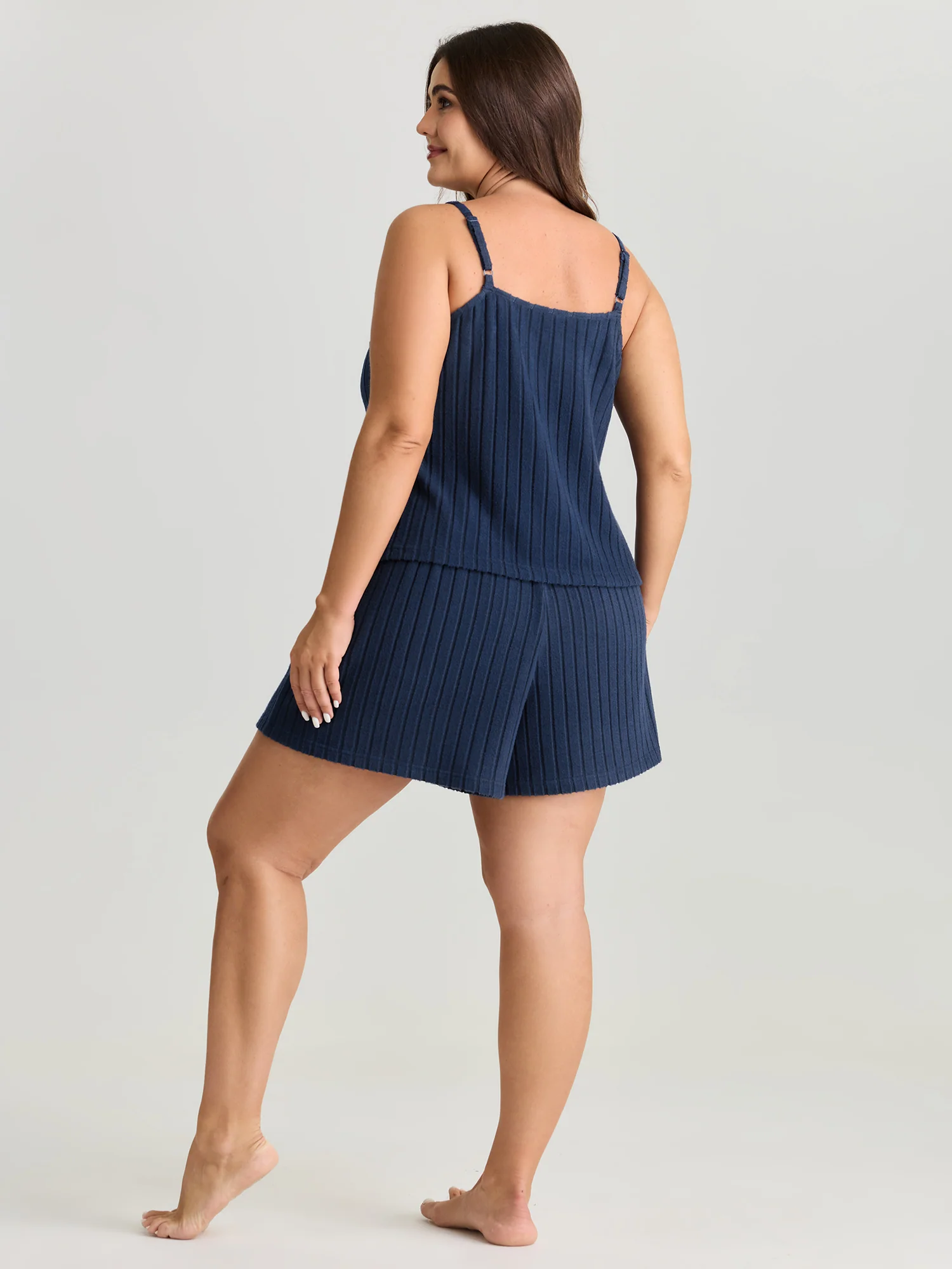 Textured Stretchy Co-Ord Lounge Set - Image 8