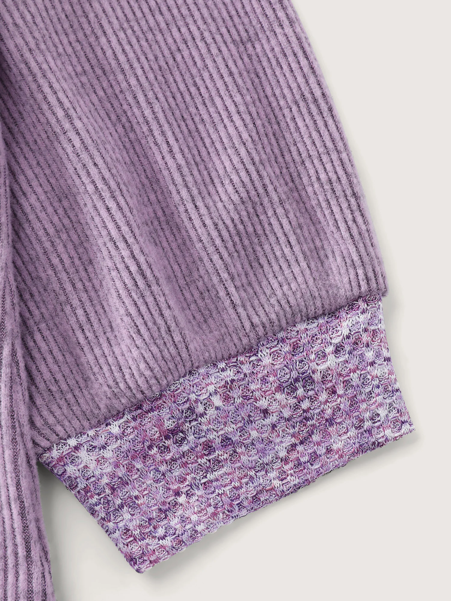 Textured Stretchy Color Contrast Hoodie - Image 6
