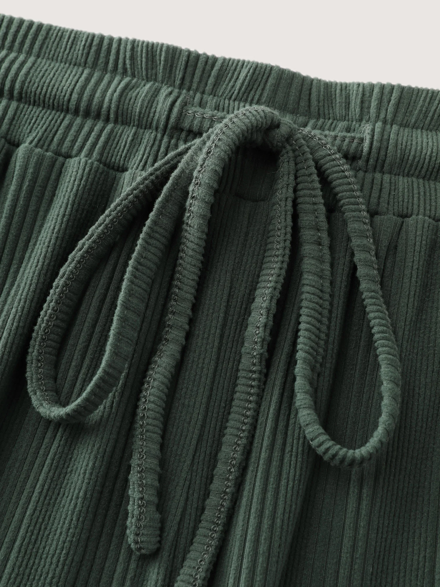Textured Stretchy Drawstring Waist Lounge Bottoms - Image 7