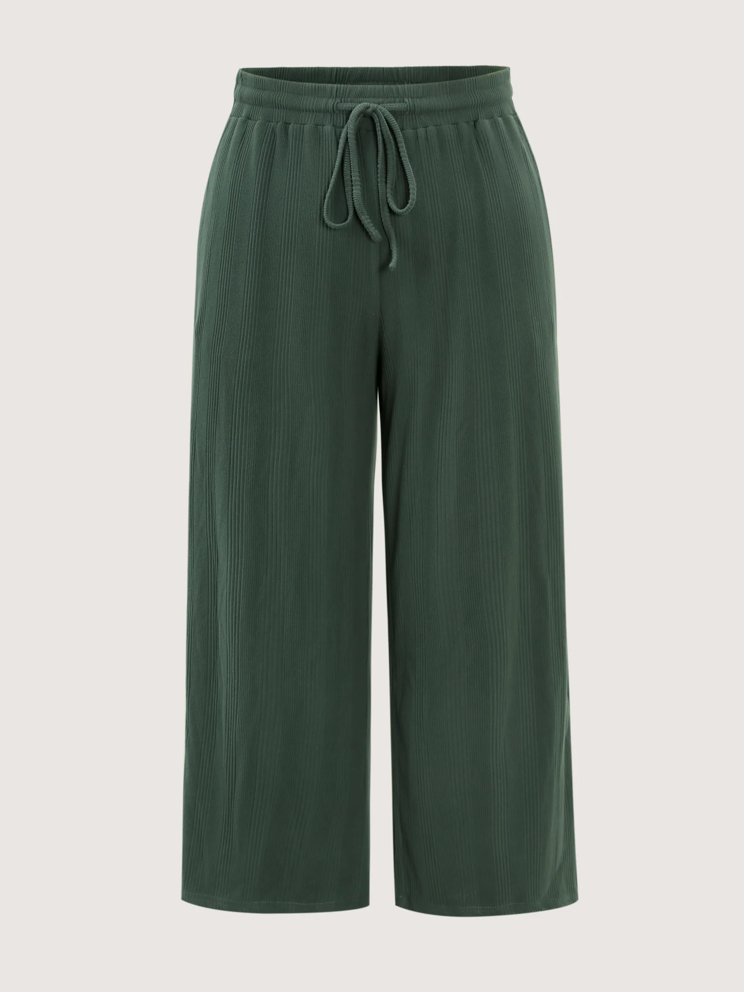 Textured Stretchy Drawstring Waist Lounge Bottoms - Image 9