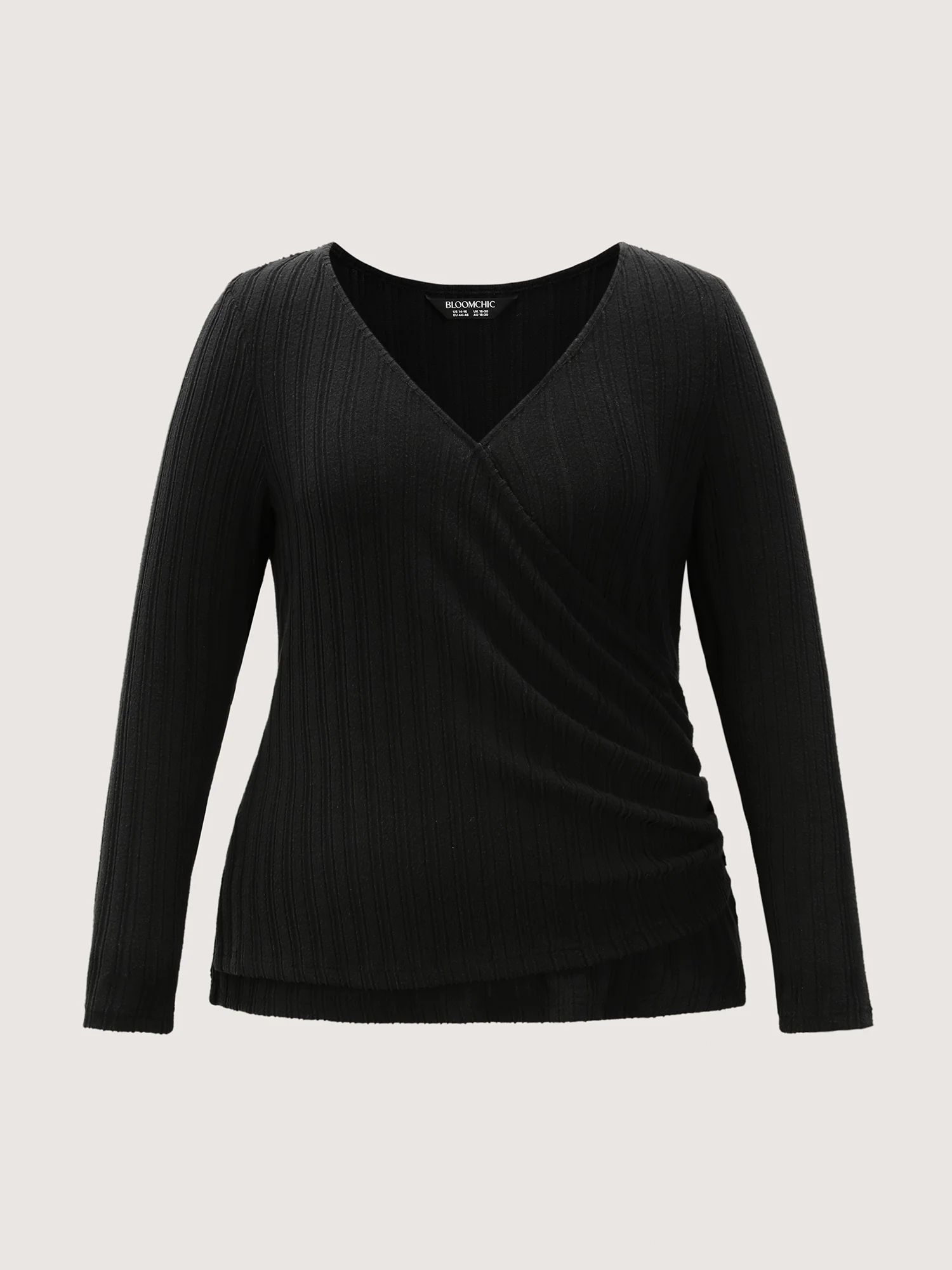 Textured Stretchy-Fit Buttons T-Shirt - Image 5
