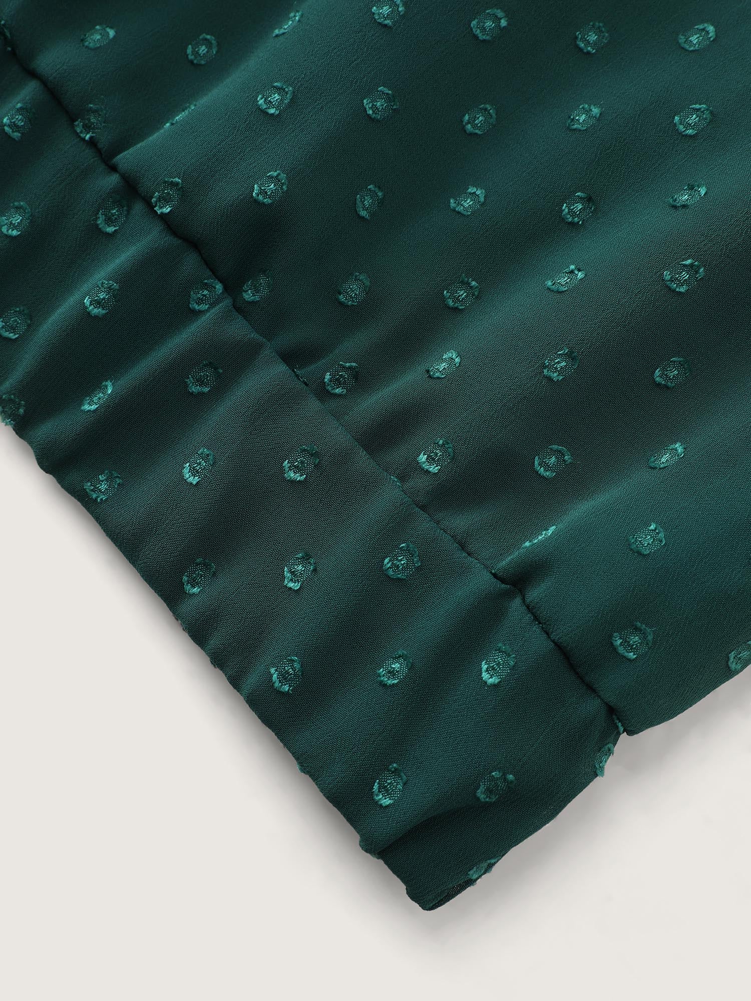 Textured Stretchy Hem Pleated Tank Top - Image 6