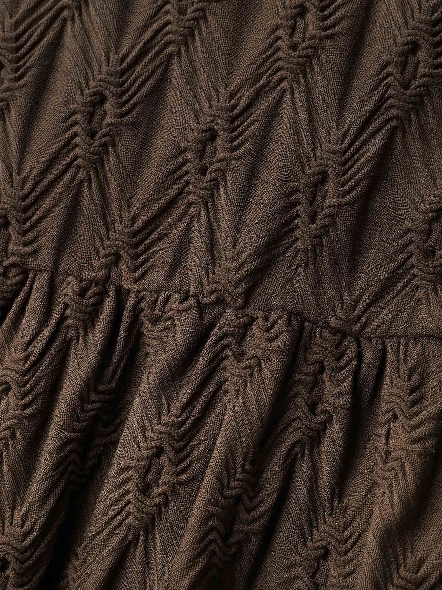 Textured Stretchy Pockets Midi Knit Dress - Image 6