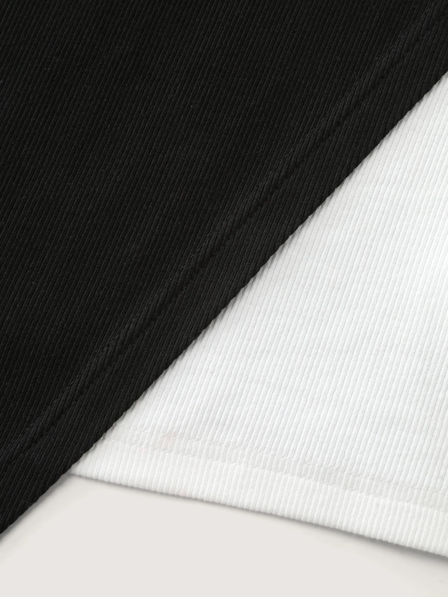 Textured Stretchy Split Hem T-Shirt - Image 5