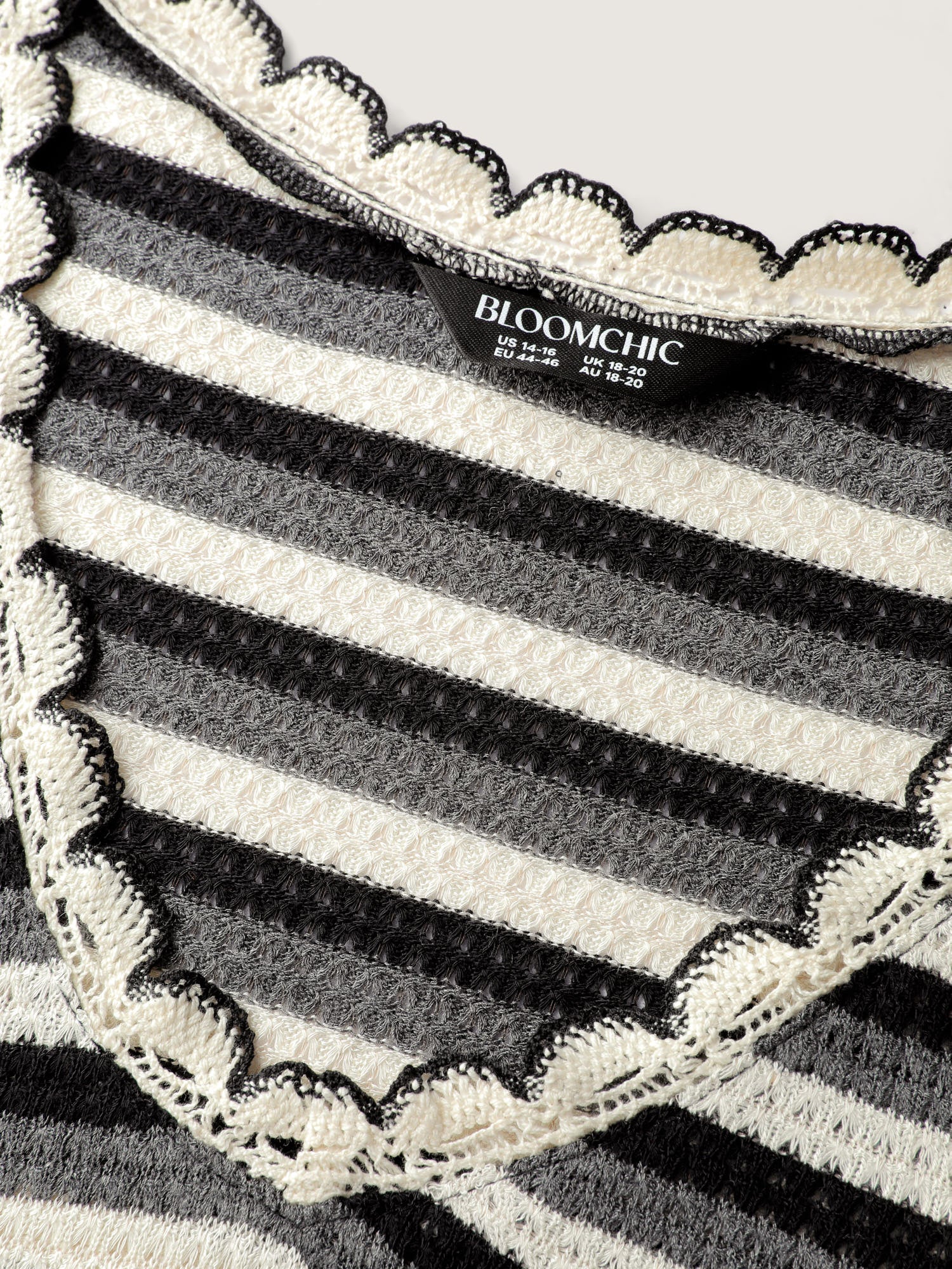 Textured Stripe Print Stretchy T-Shirt - Image 5