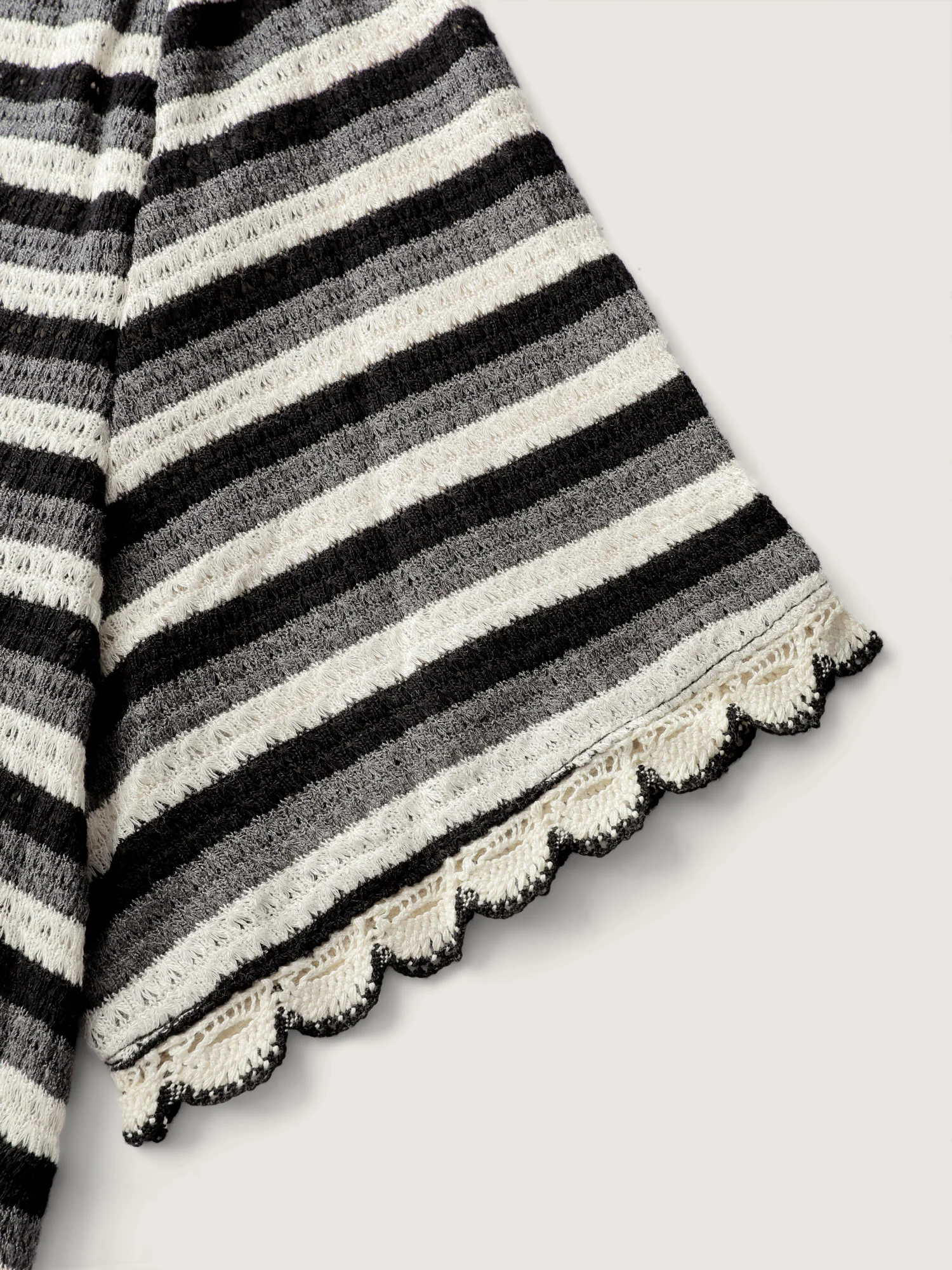 Textured Stripe Print Stretchy T-Shirt - Image 6