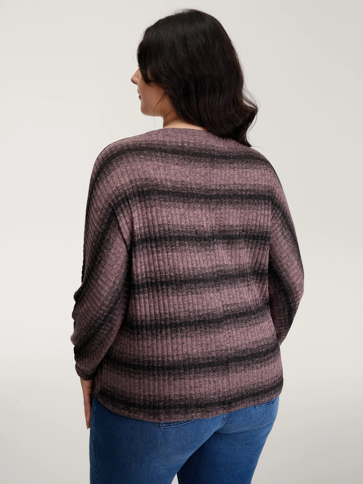 Textured Stripes Relaxed-Fit Sweatshirt - Image 4