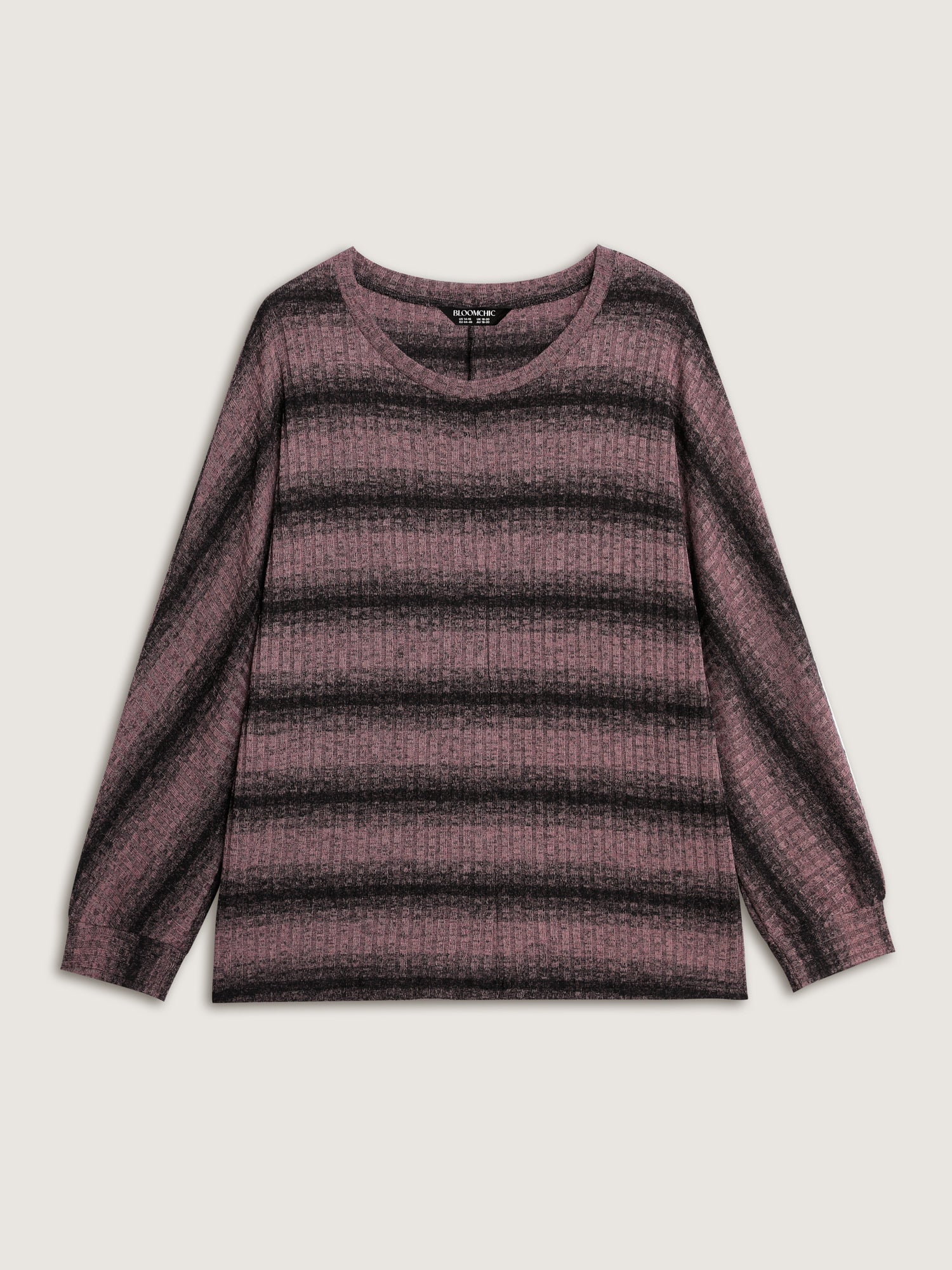 Textured Stripes Relaxed-Fit Sweatshirt - Image 6