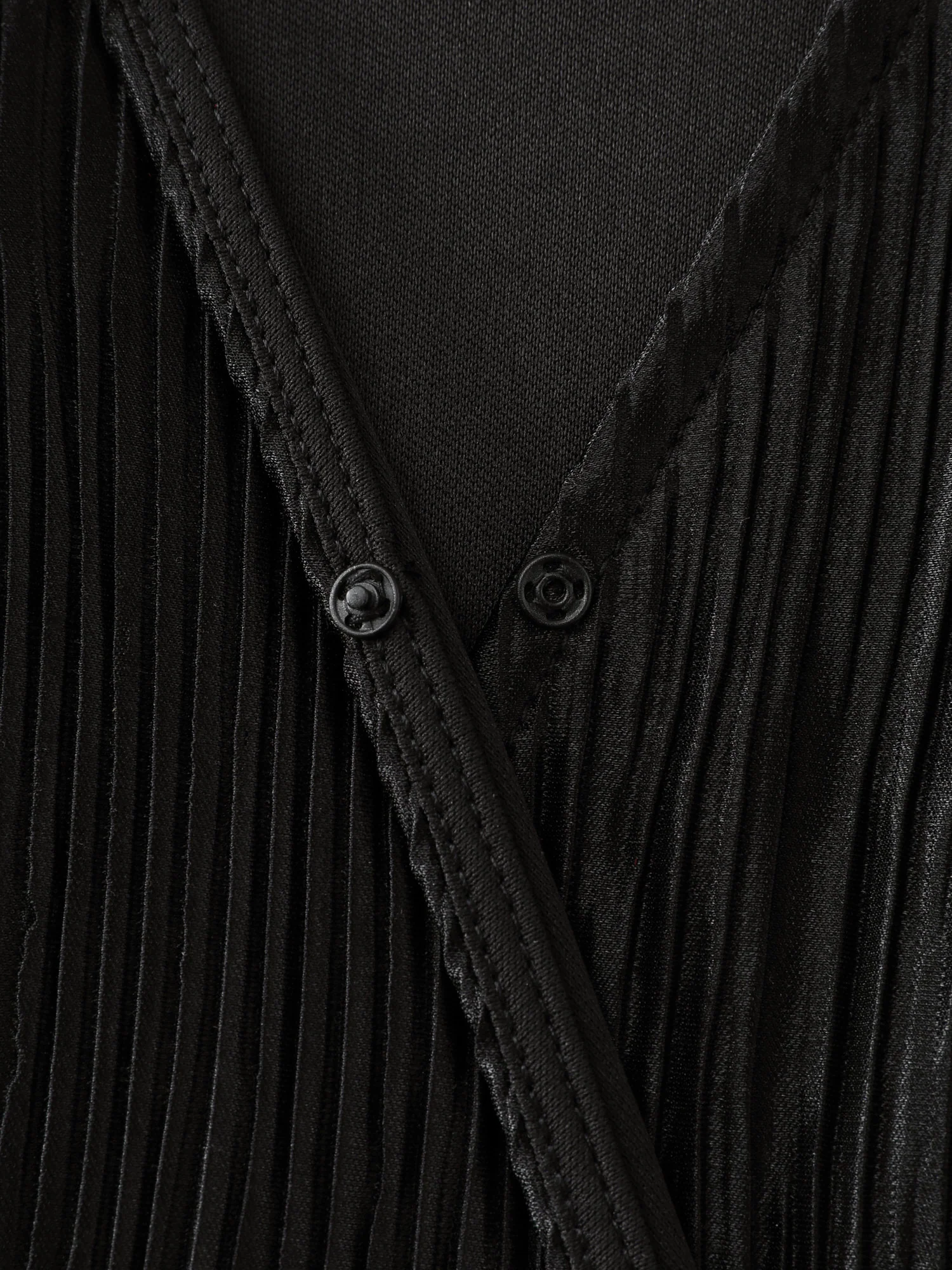 Textured Surplice Neck Wide Leg Jumpsuit - Image 5