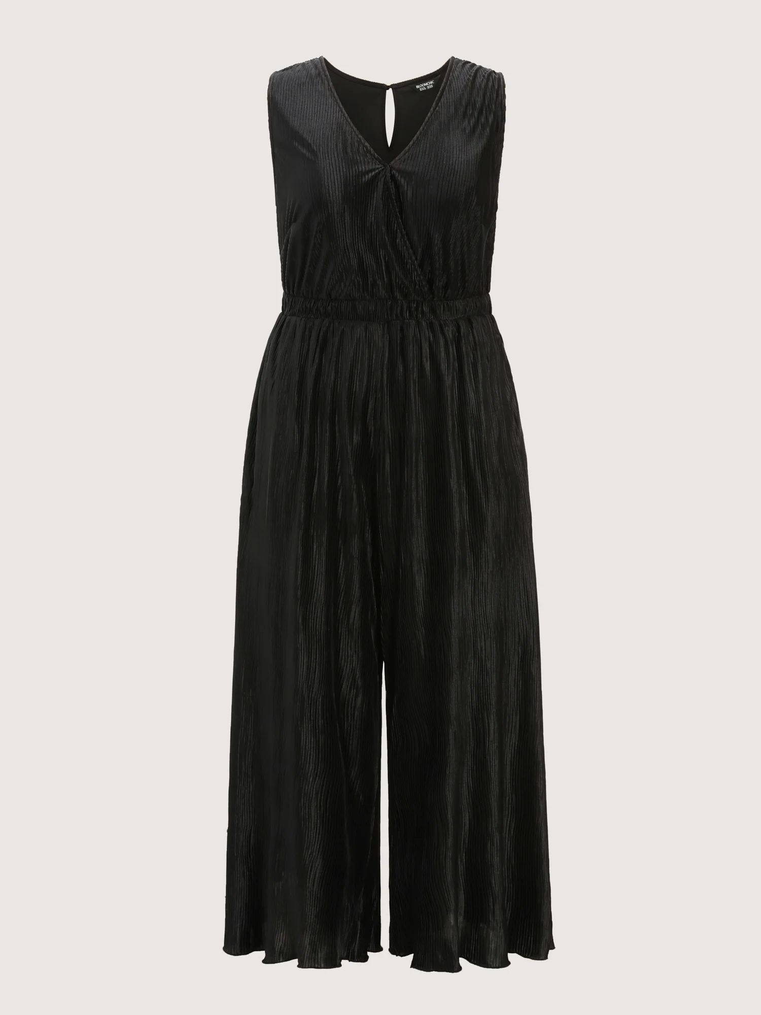 Textured Surplice Neck Wide Leg Jumpsuit - Image 7