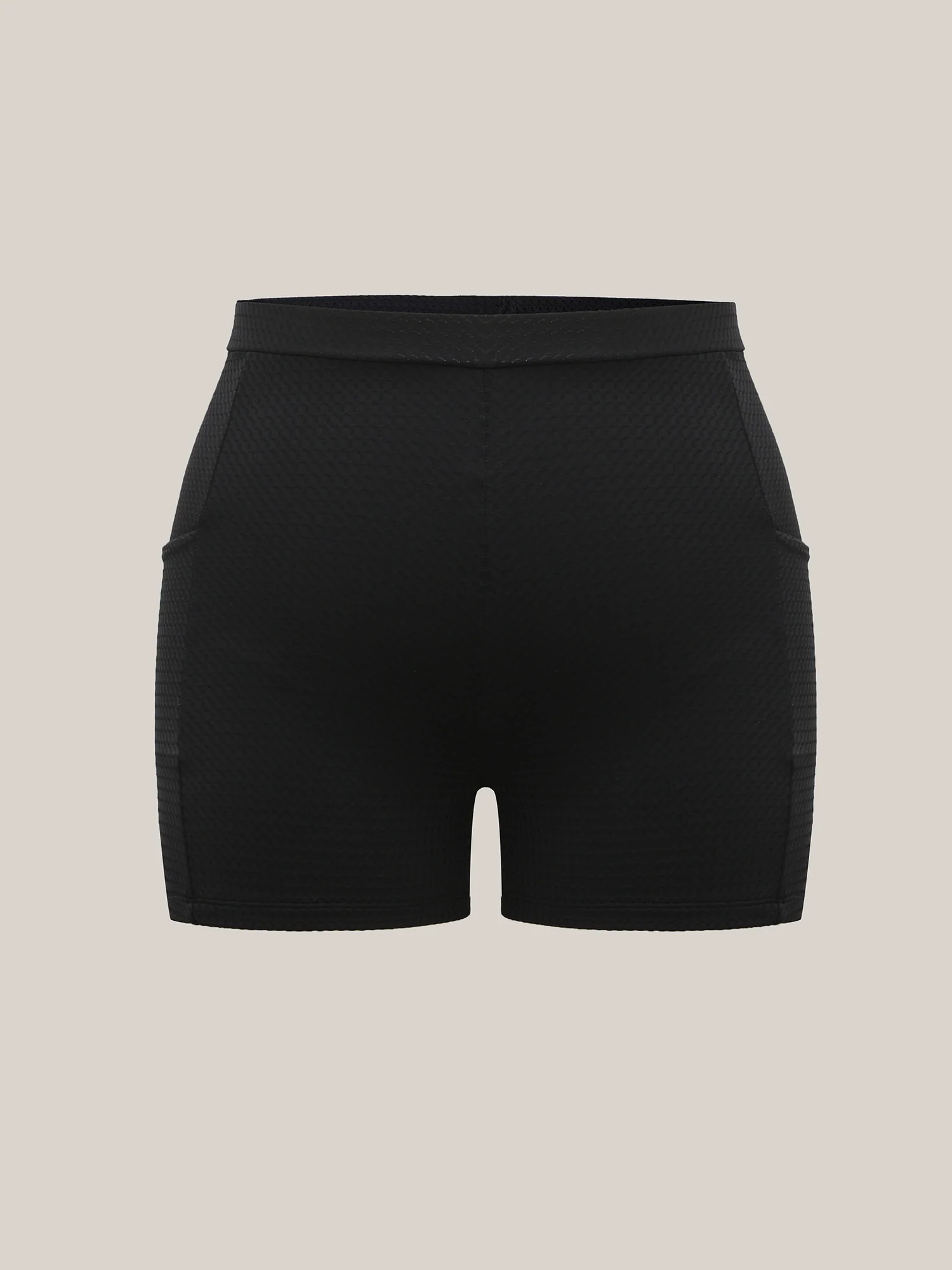 Textured Tight-Fit Pockets Swim Shorts - Image 6