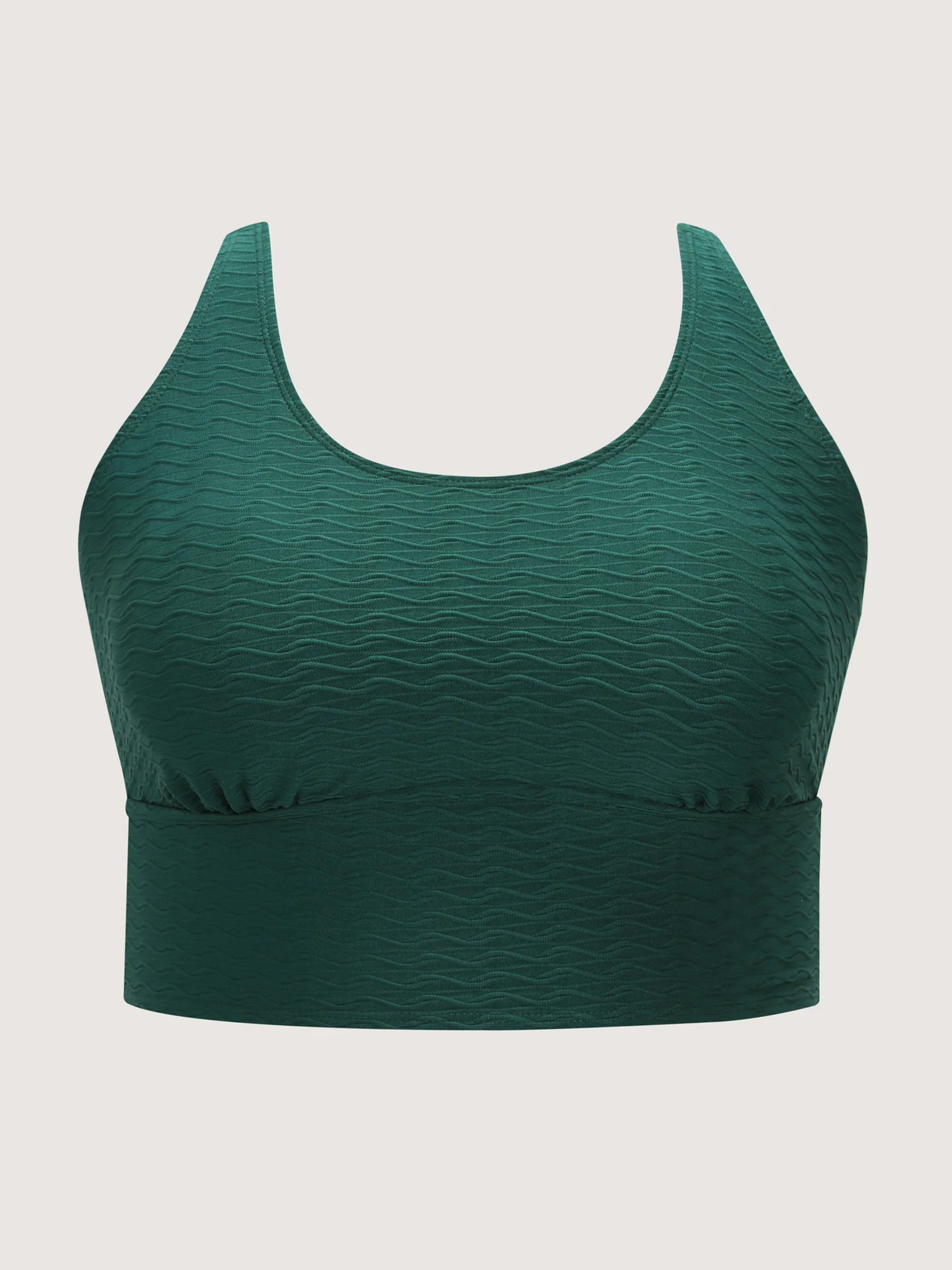 Textured Triangular Waist Bikini Top - Image 7