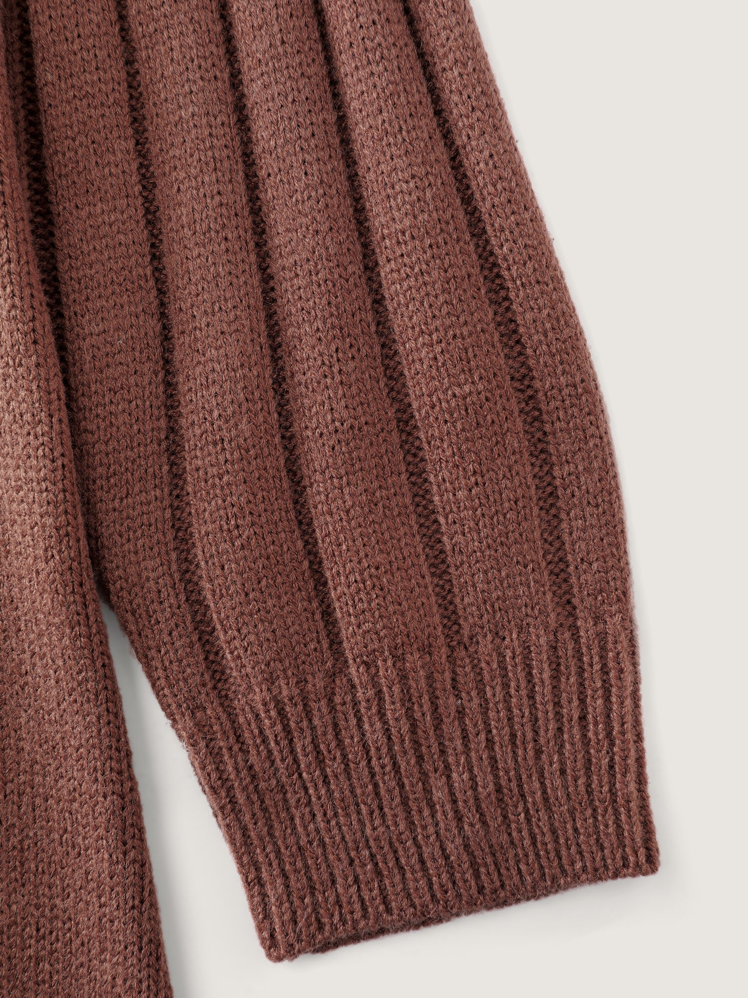 Textured Turtleneck Button Wrap Sweater Dress - Image 6