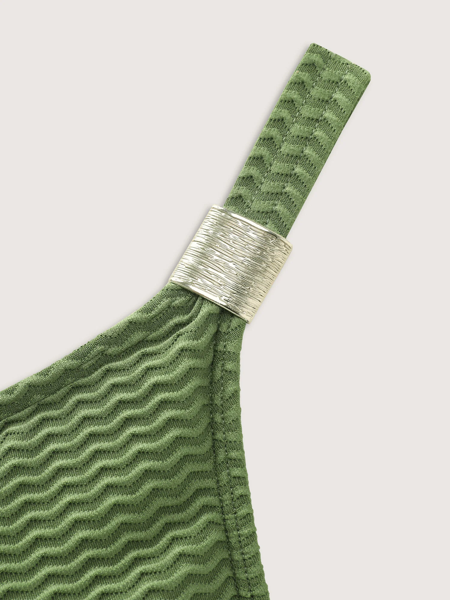 Textured Twist-Front One-Piece Swim - Image 7