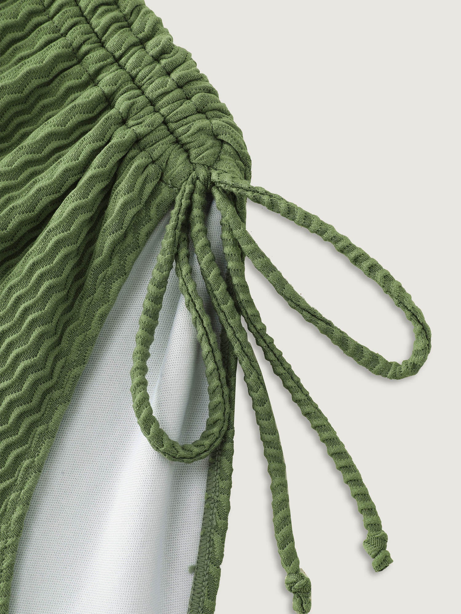Textured Twist-Front One-Piece Swim - Image 8