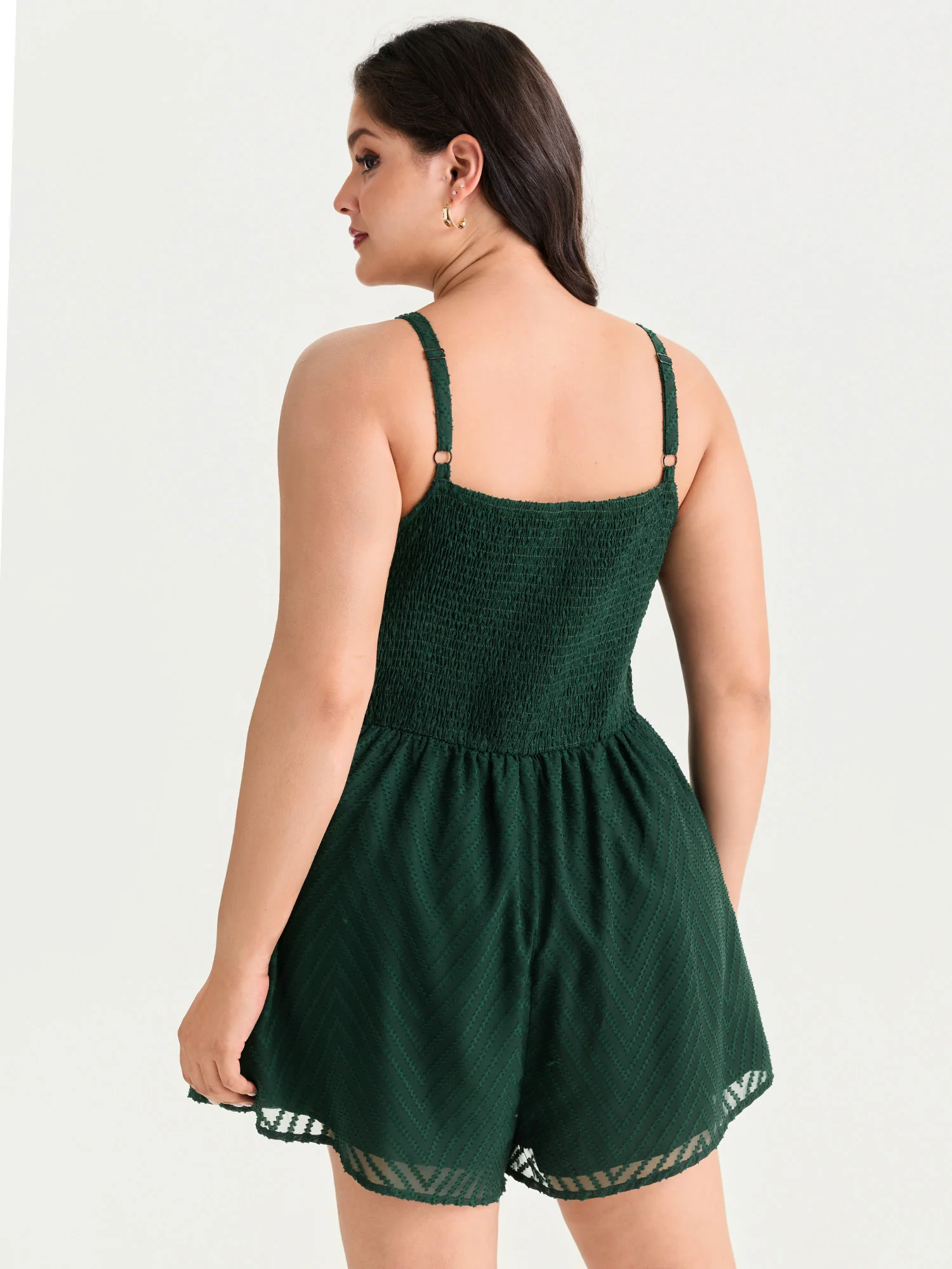 Textured Twist Knot Sleeveless Jumpsuit - Image 4
