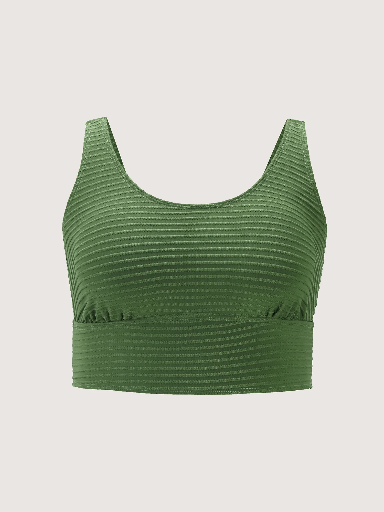 Textured Scoop Neck Bikini Top - Image 5