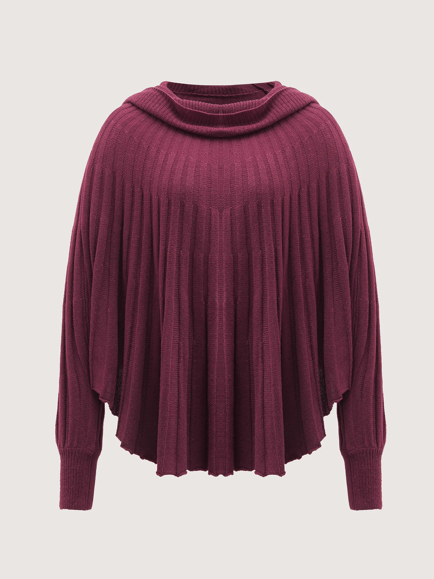 Textured Ulta-Relaxed Drape Stretchy Pullover - Image 7
