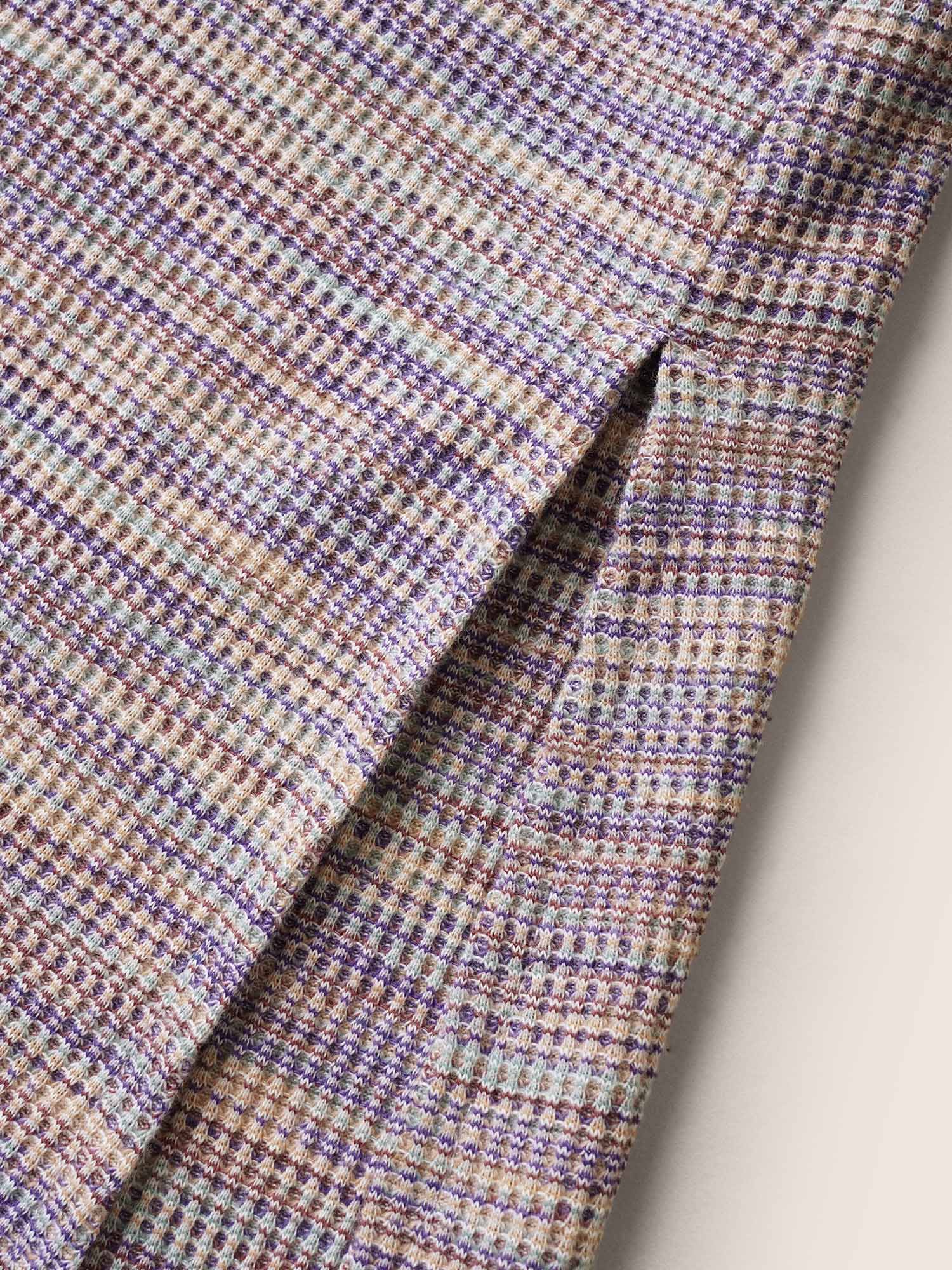 Textured Waffle Knit Crisscross Split Side Dress - Image 6