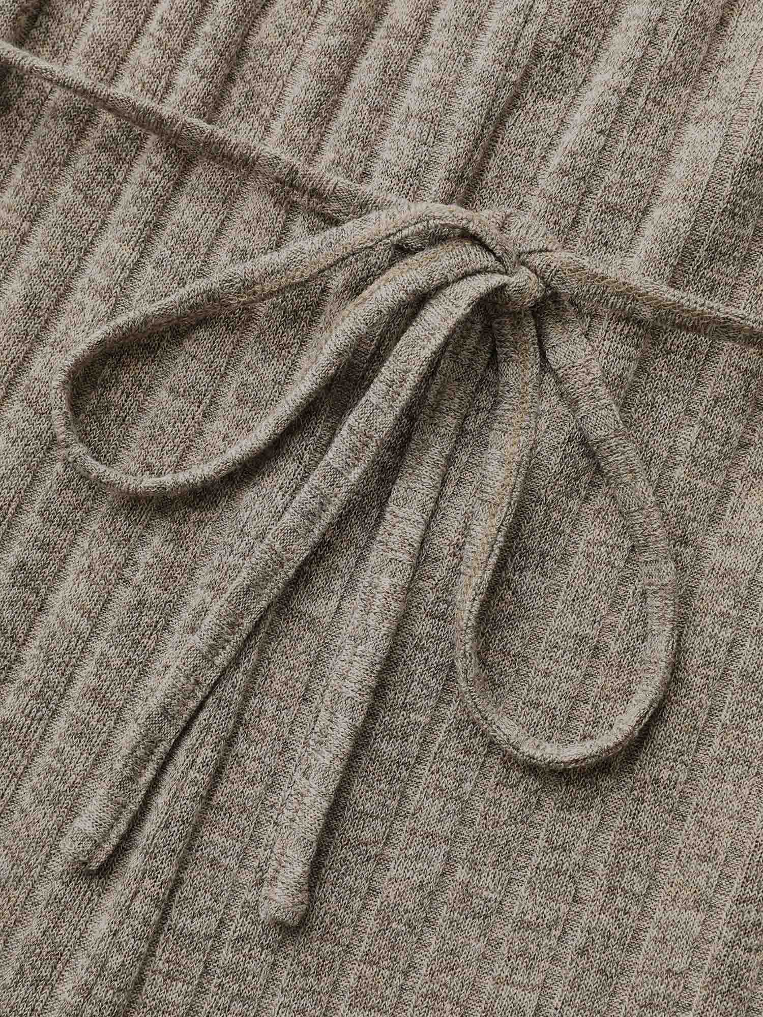 Textured Waist-Tie Pockets Jumpsuit - Image 6