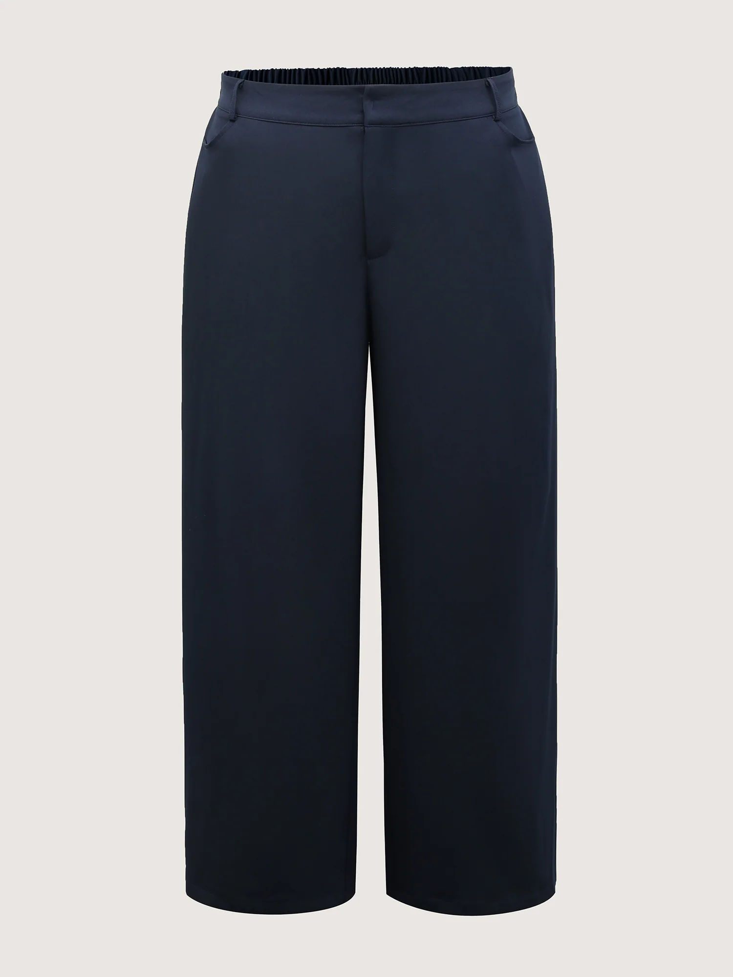 Textured Wide-Leg Button Pants - Image 8