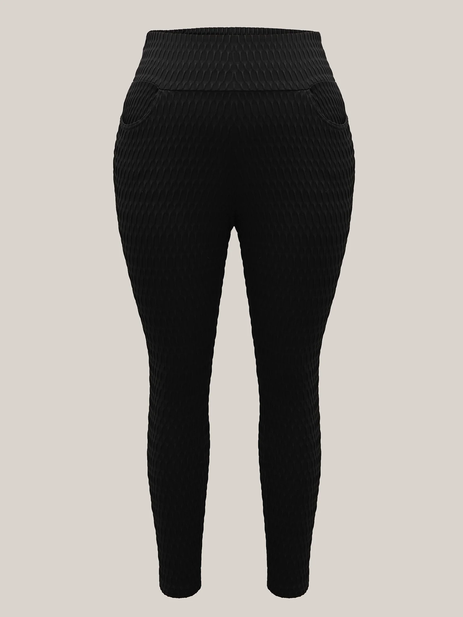 Textured Wide waist Super Stretch Leggings - Image 7