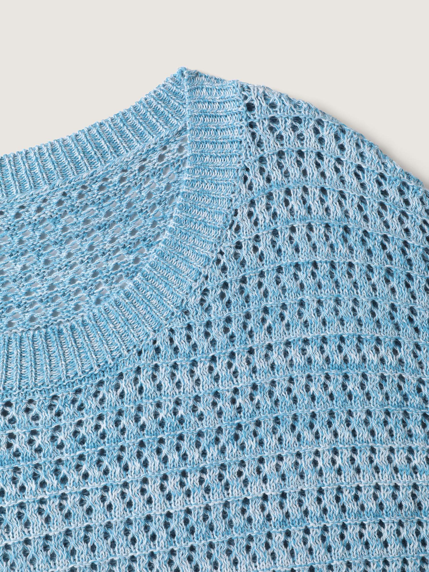 Textured Woven Color Blend Pullover - Image 5