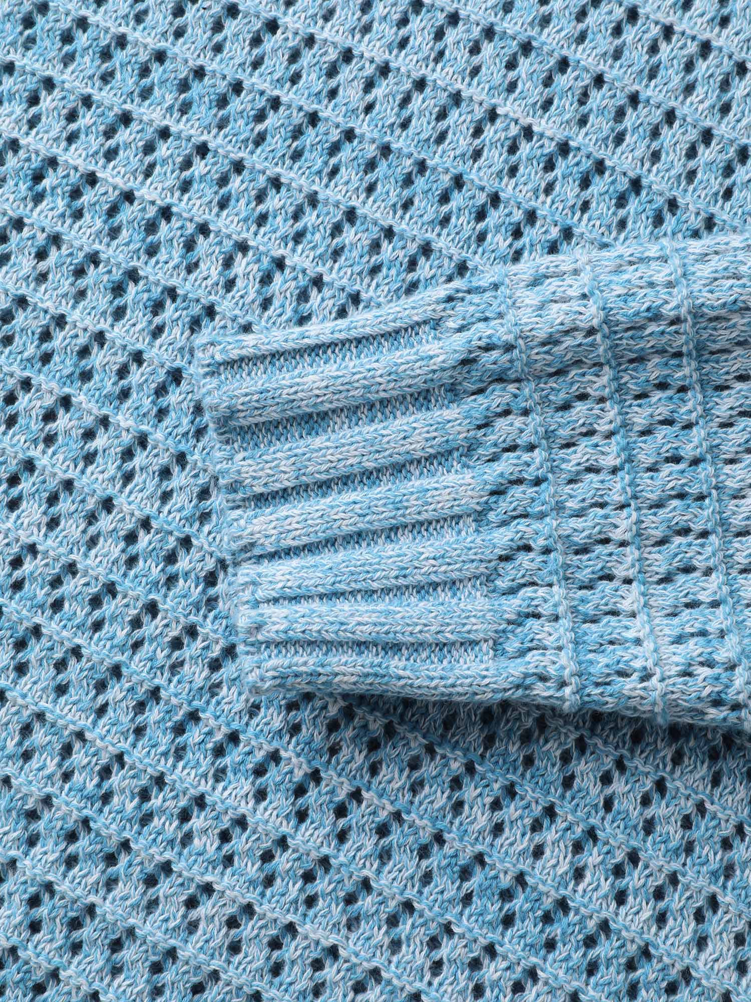 Textured Woven Color Blend Pullover - Image 6