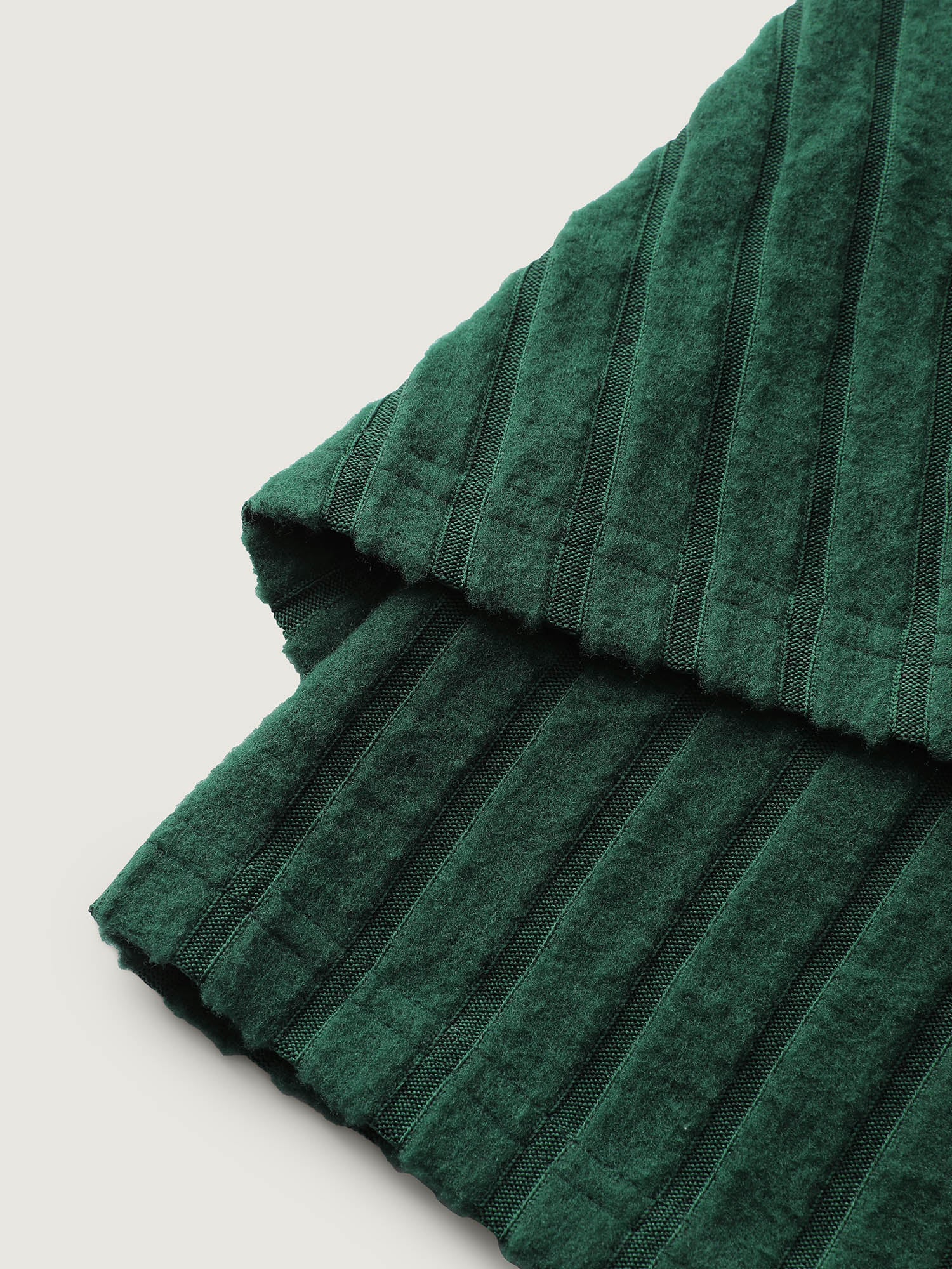 Textured Wrap Button Detail Knit Top - Image 6