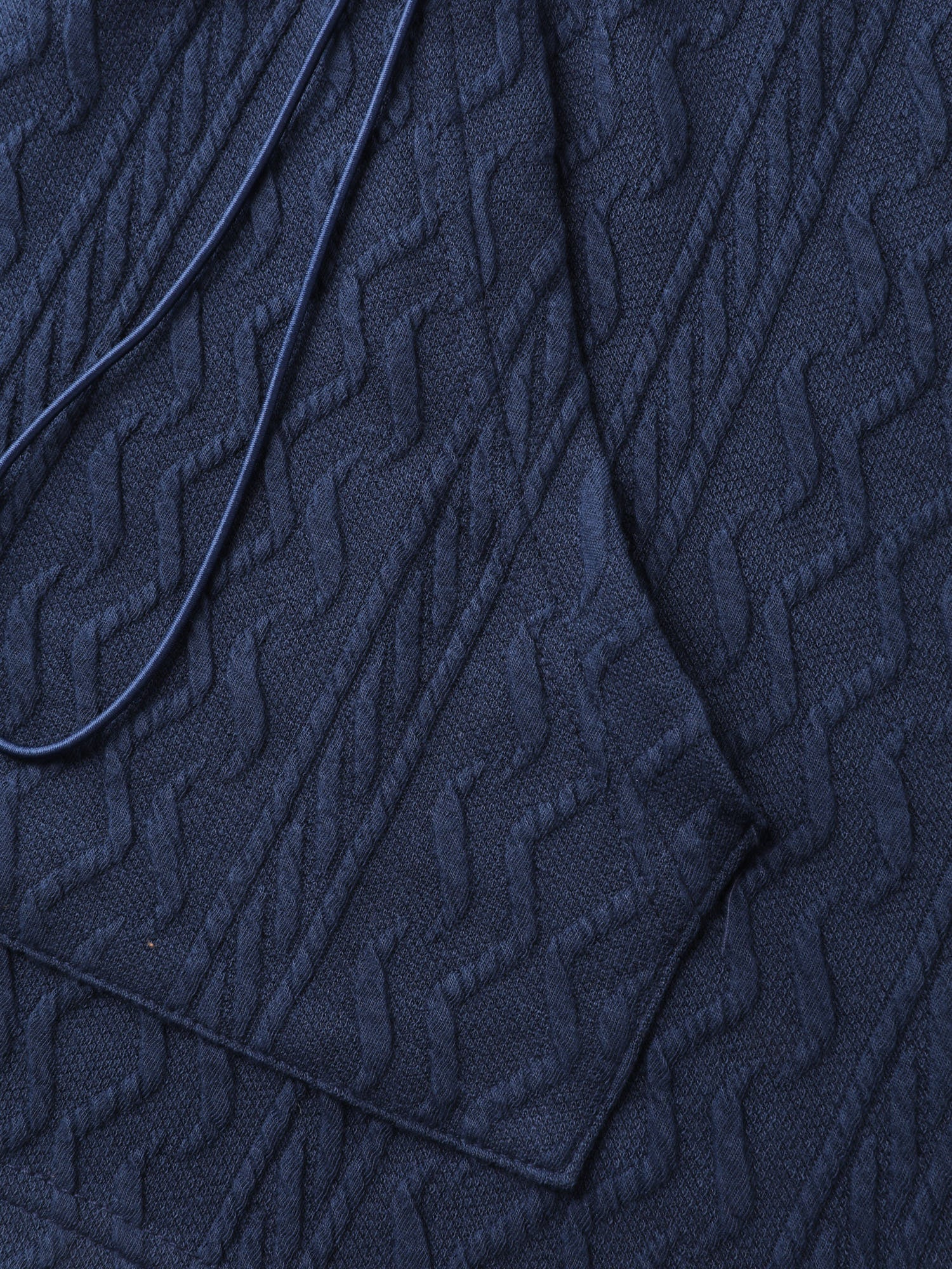 Textured Zipper Drawstring Hooded Jacket - Image 7