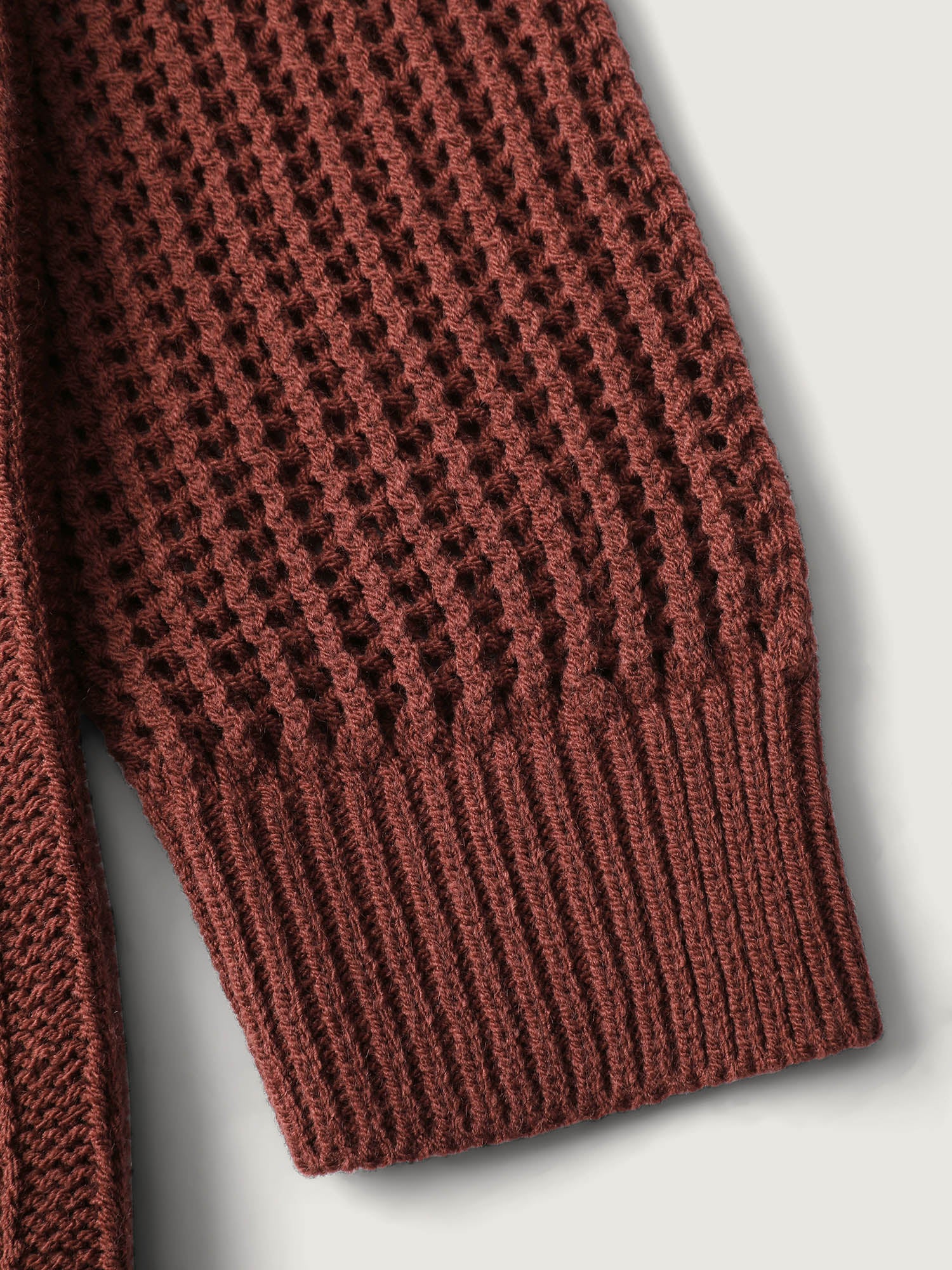 Textured Zipper Front Hooded Knit Cardigan - Image 9