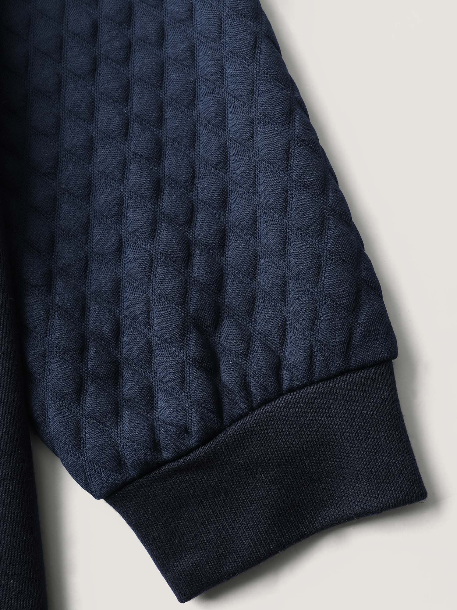 Textured Zipper Front Hoodie Jacket - Image 8