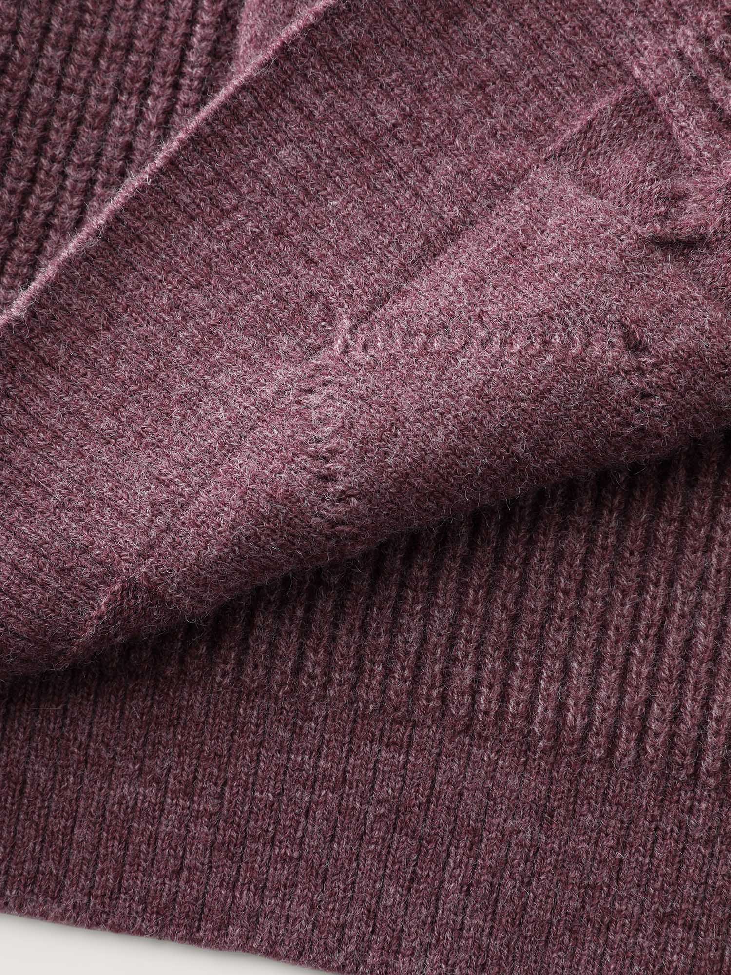 Textured Zipper Solid Knit Cardigan - Image 8