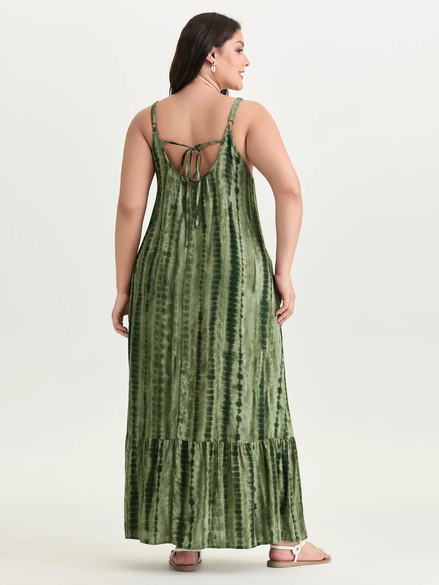 Tie-Dye Effect Cami Maxi Dress - Image 4