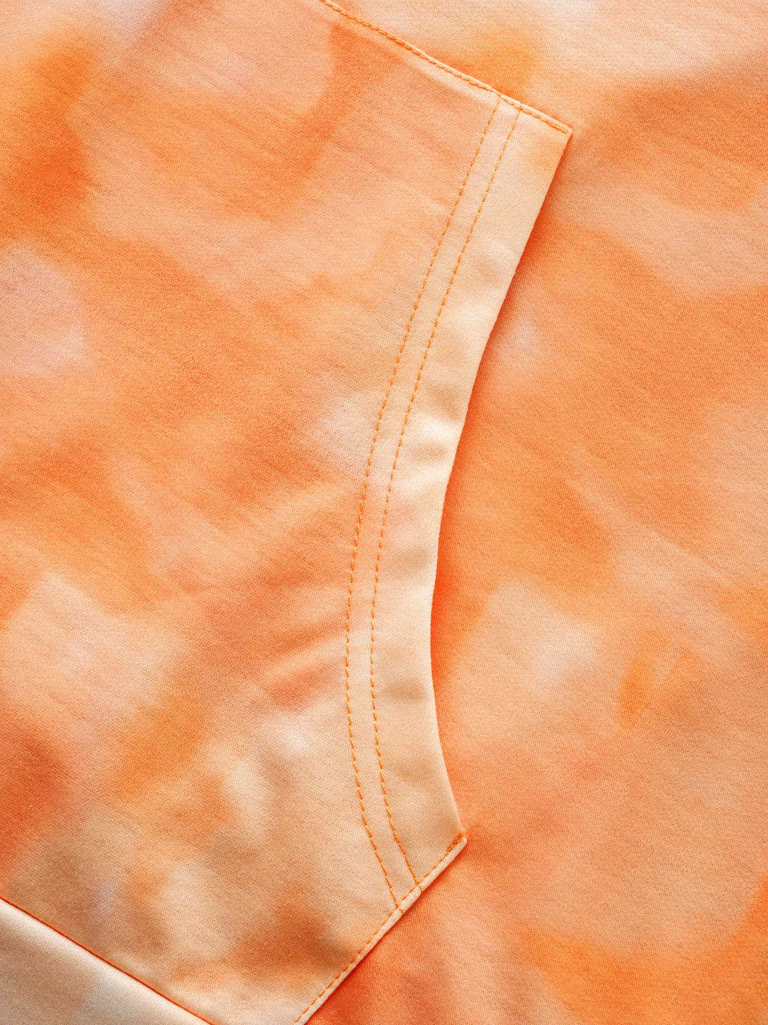 Tie Dye Hooded Kangaroo Pocket Sweatshirt - Image 5