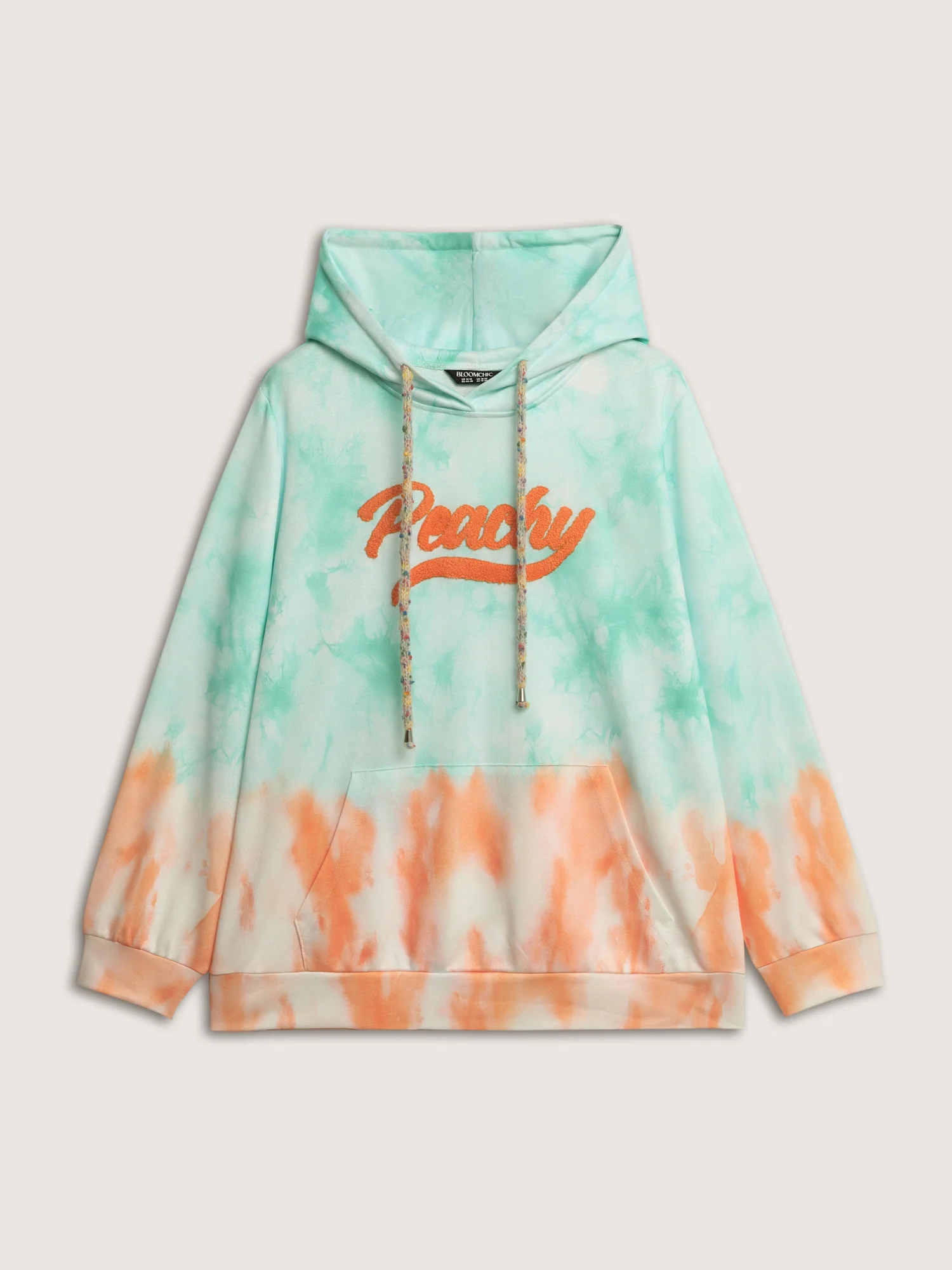 Tie-Dye Peachy Motif Hoodie - Image 7