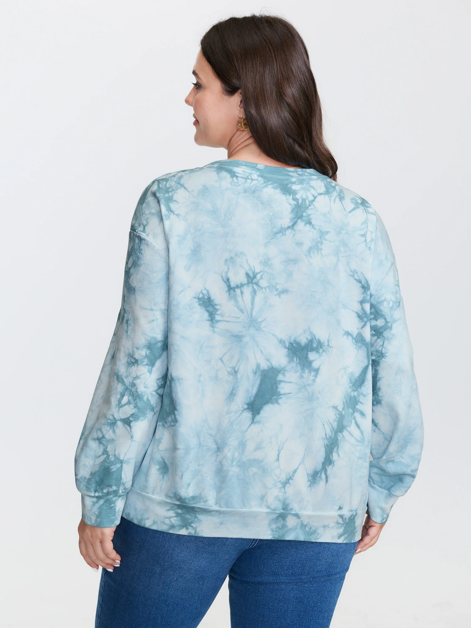 Tie-Dye Positive Affirmation Print Sweatshirt - Image 5