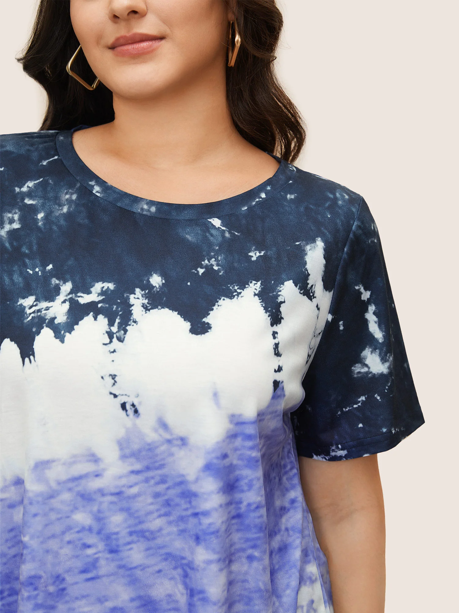 Tie Dye Round Neck T-shirt - Image 16