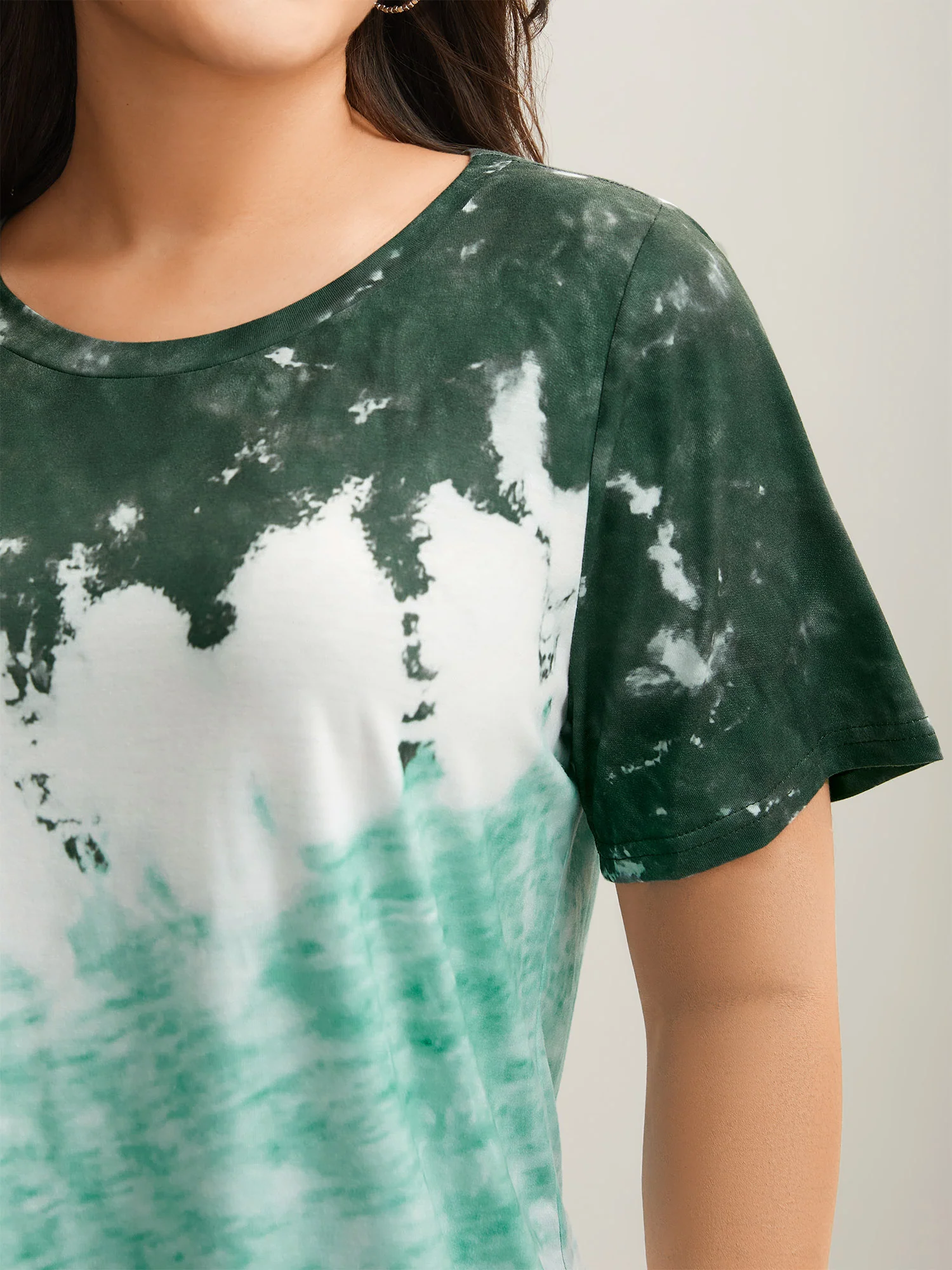Tie Dye Round Neck T-shirt - Image 20