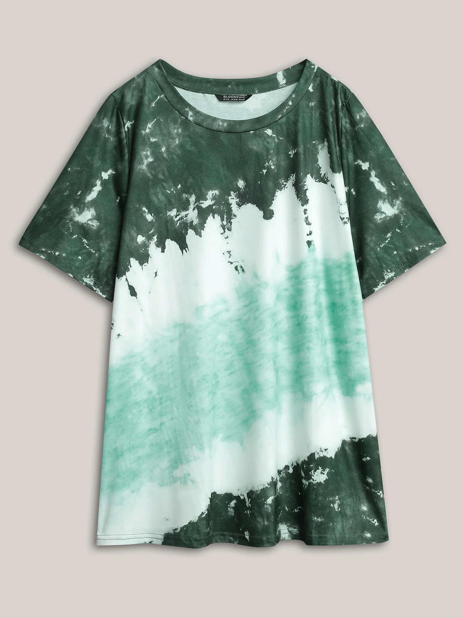 Tie Dye Round Neck T-shirt - Image 24
