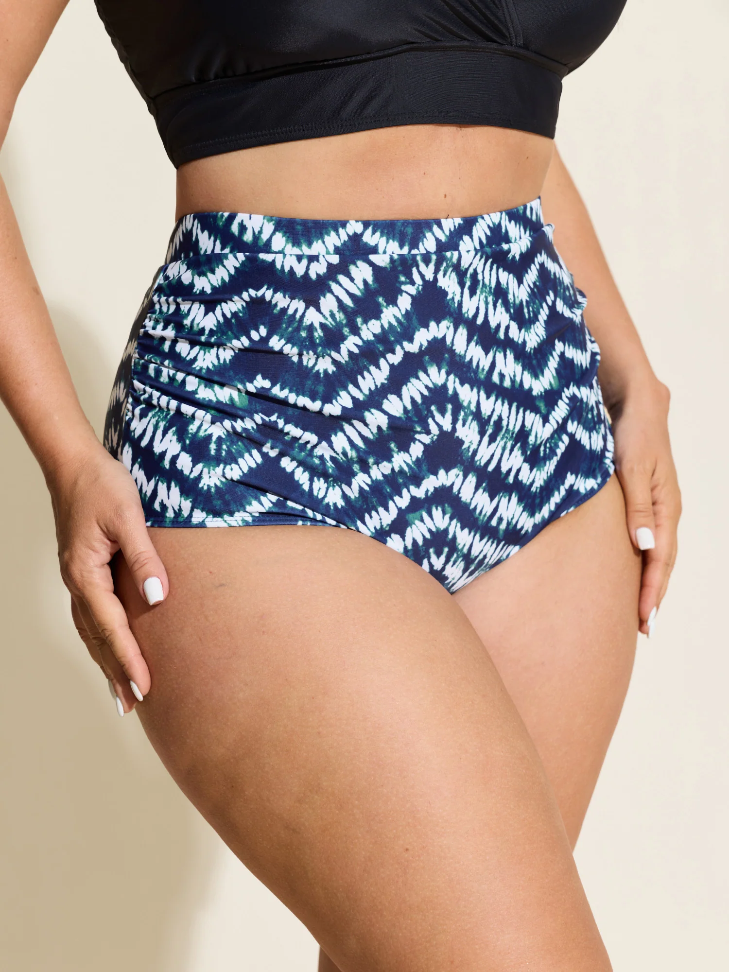 Tie-Dye Sarong Swim Bottoms Two Piece Set - Image 3